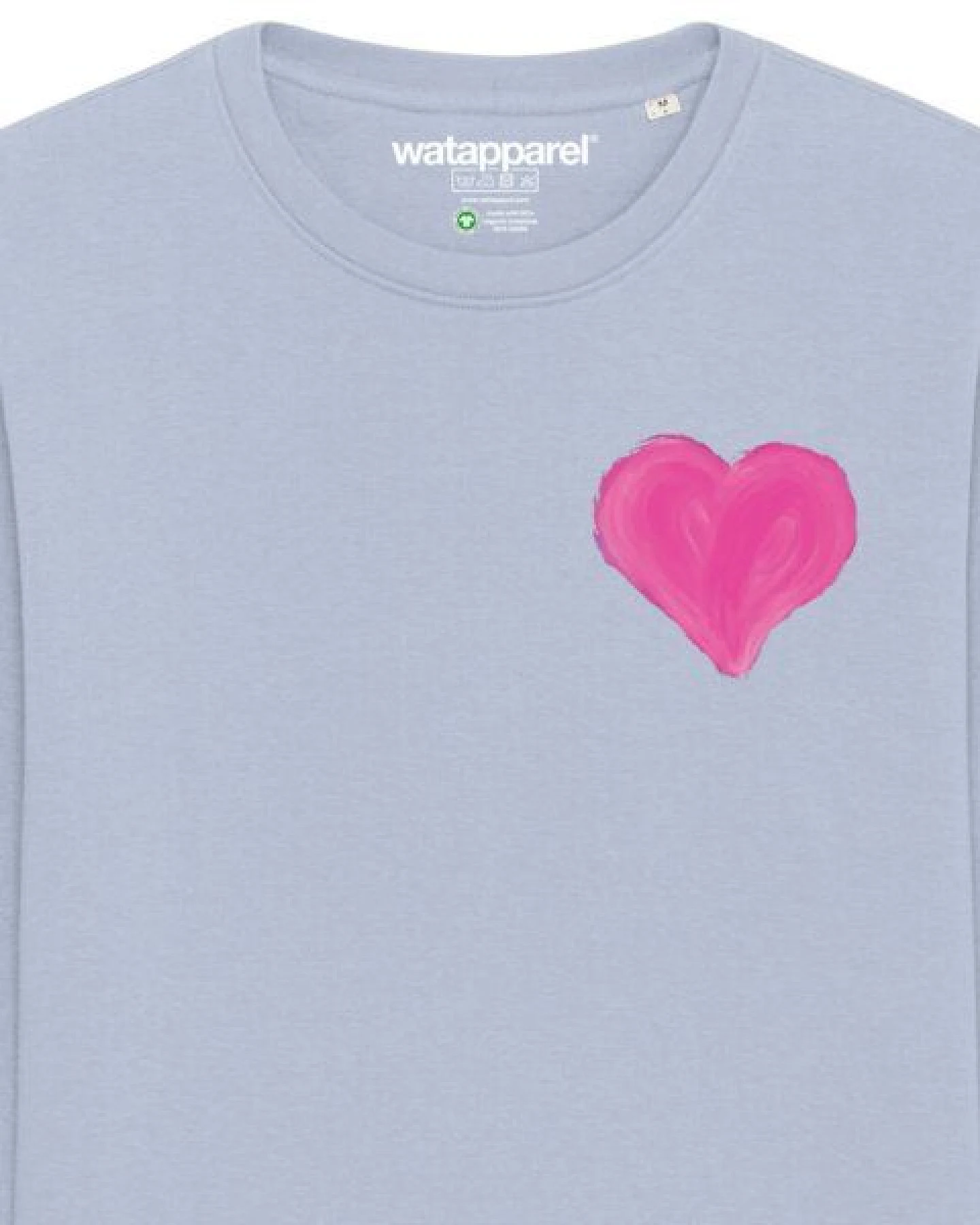 watapparel Sweatshirt Unisex Pink Heart – Ansicht 3
