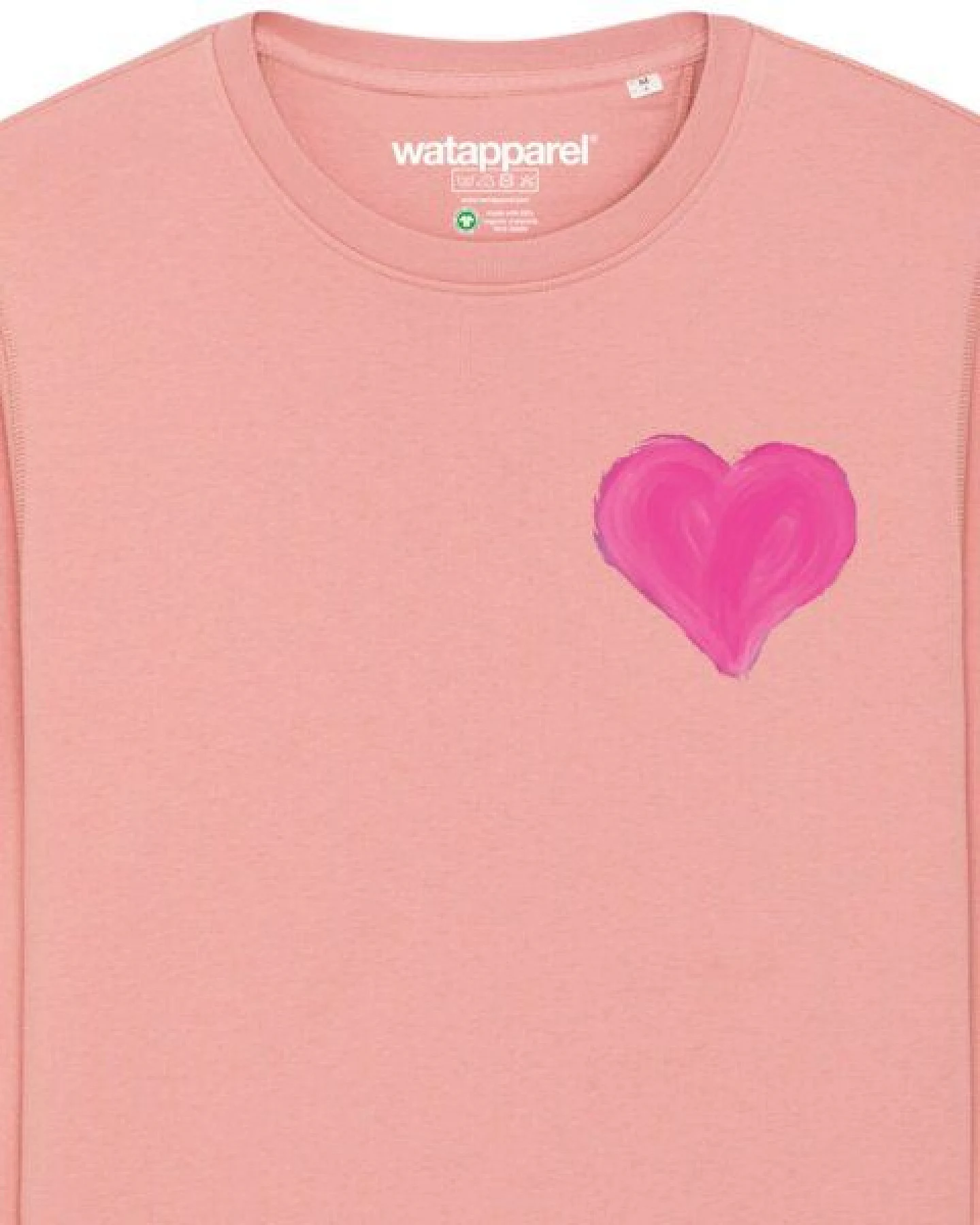 watapparel Sweatshirt Unisex Pink Heart – Ansicht 3