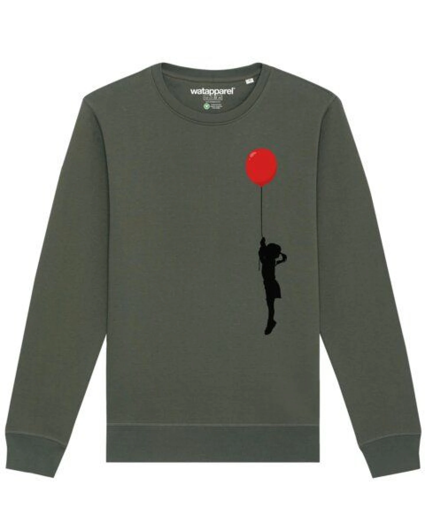 watapparel Sweatshirt Unisex Mädchen mit Luftballon (print) – Ansicht 2