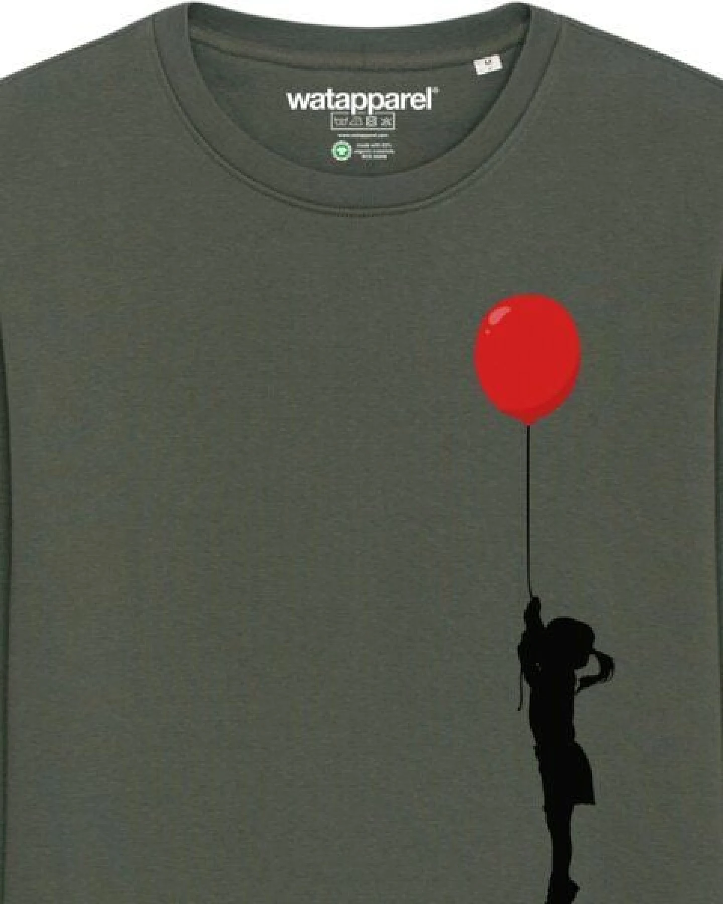 watapparel Sweatshirt Unisex Mädchen mit Luftballon (print) – Ansicht 3