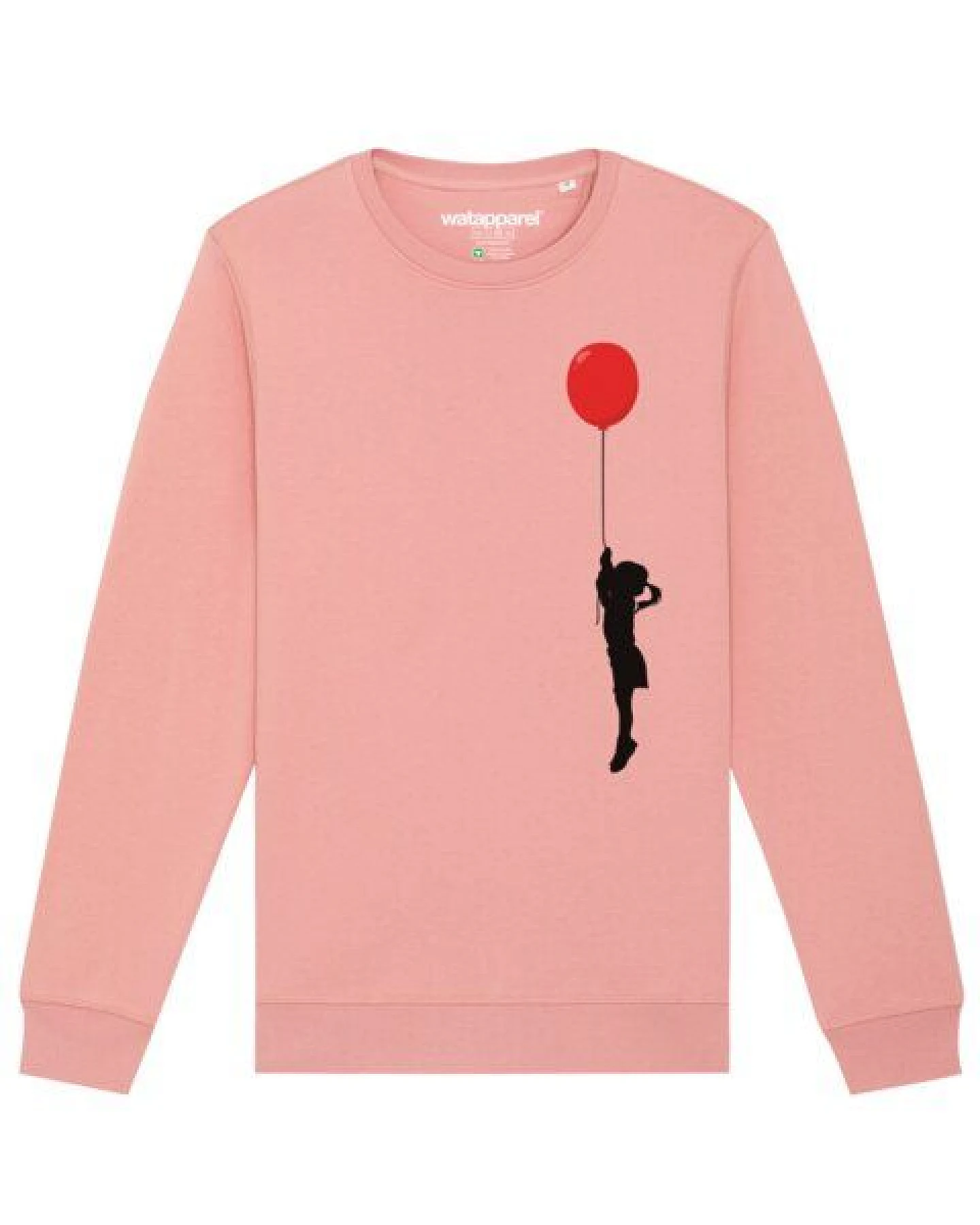 watapparel Sweatshirt Unisex Mädchen mit Luftballon (print) – Ansicht 2
