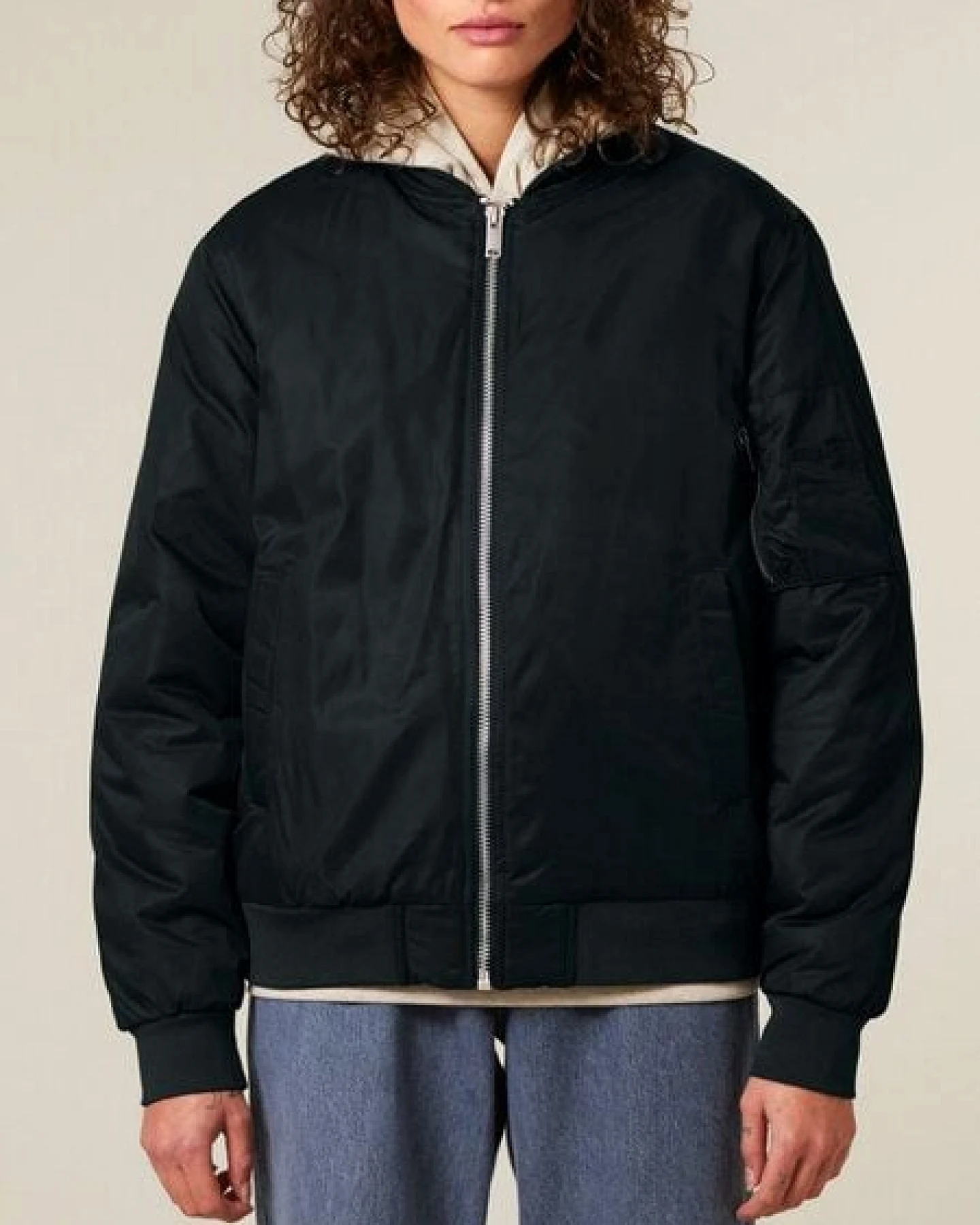 Human Family Basic Unisex Bomberjacke aus recyceltem Polyester – Ansicht 2