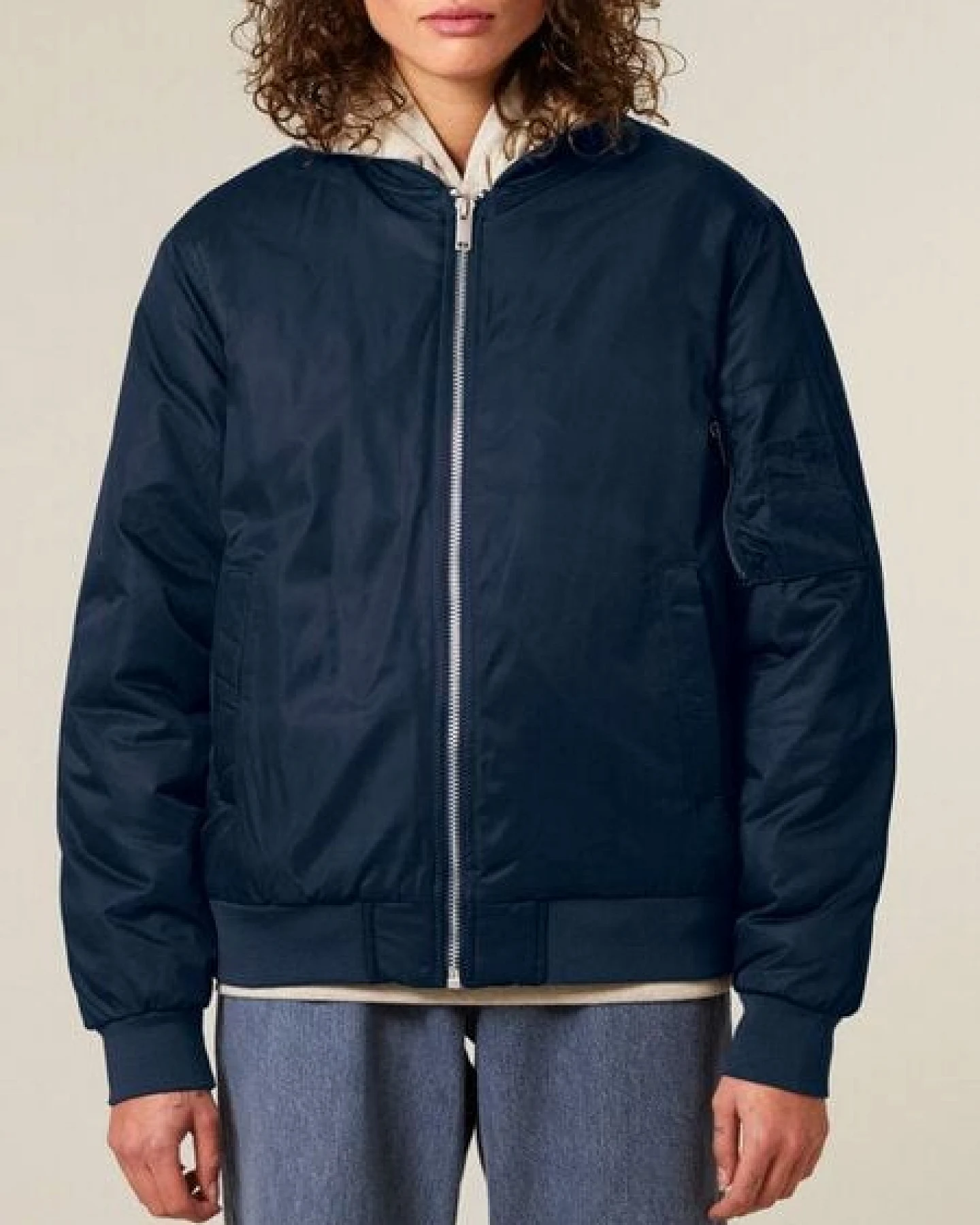 Human Family Basic Unisex Bomberjacke aus recyceltem Polyester – Ansicht 2