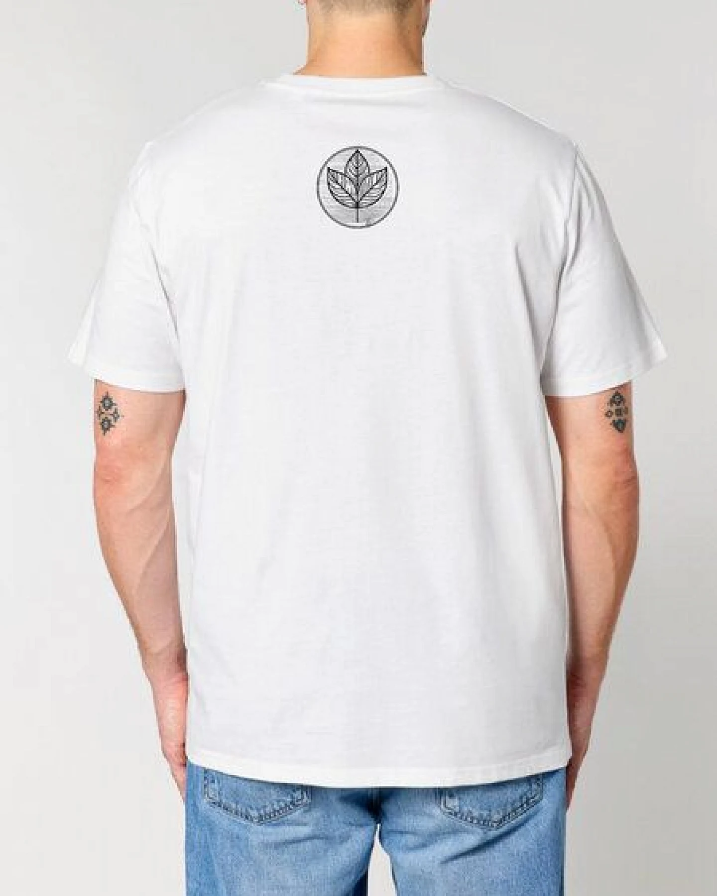 Human Family Bio Unisex Rundhals T-Shirt "Create - Circle Tree" – Ansicht 2