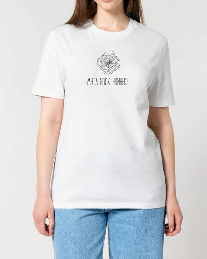 Human Family Bio Unisex Rundhals T-Shirt "Create - Change your view"