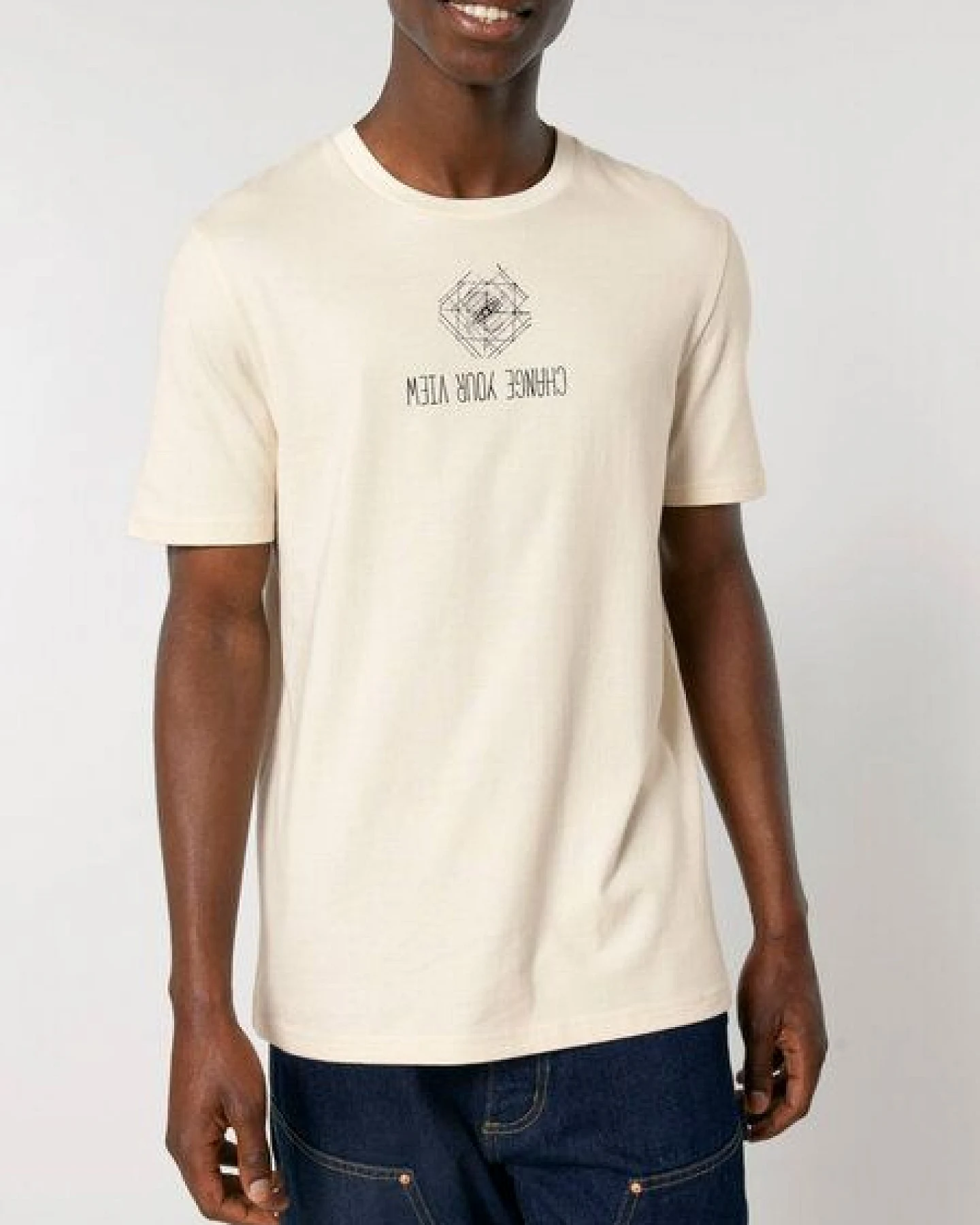 Human Family Bio Unisex Rundhals T-Shirt "Create - Change your view" – Ansicht 3
