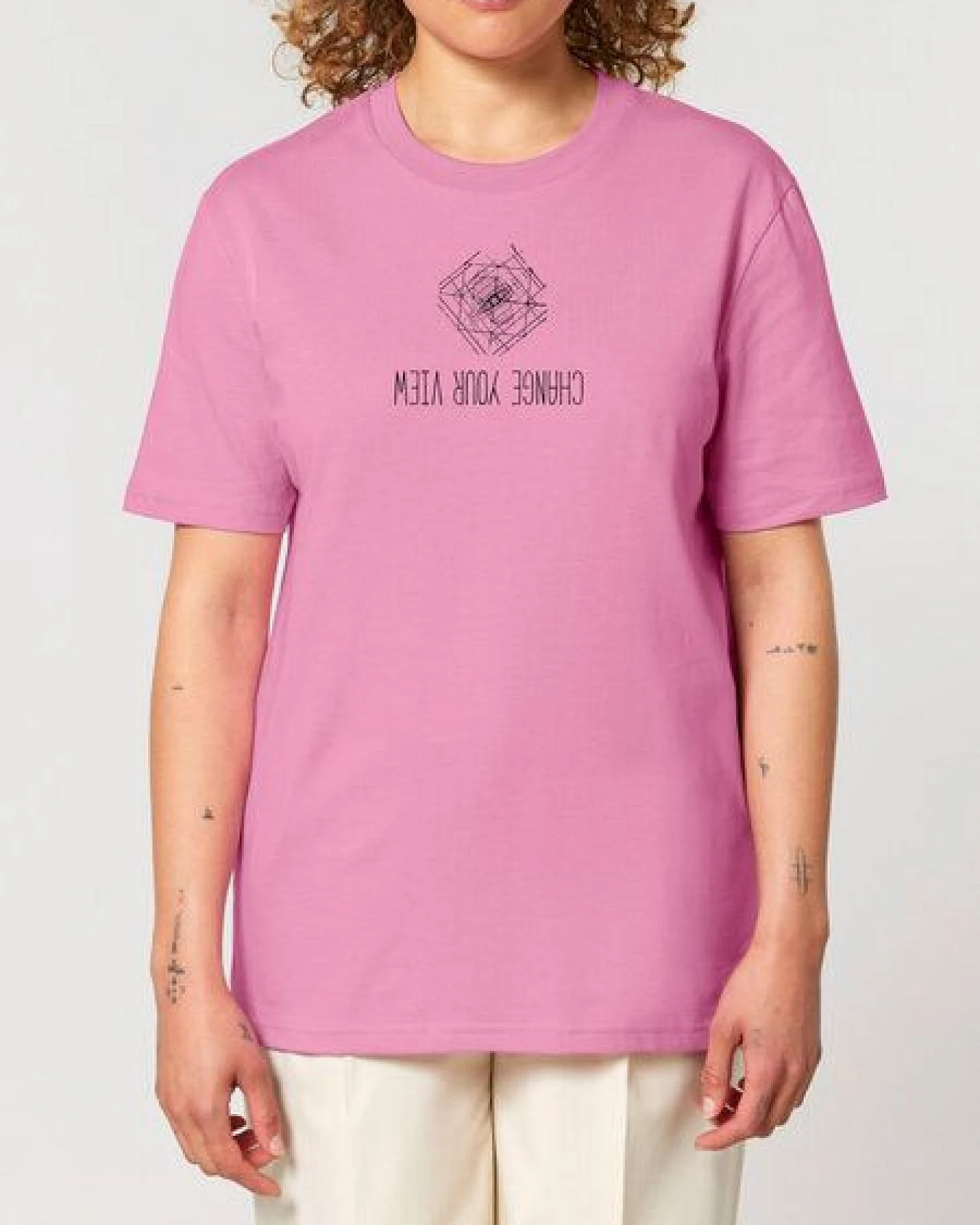 Human Family Bio Unisex Rundhals T-Shirt "Create - Change your view" – Ansicht 2