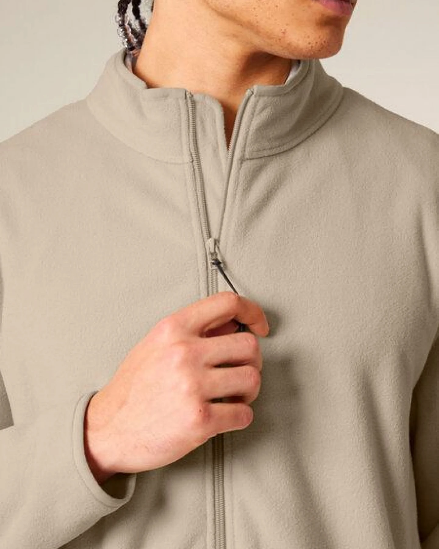 Human Family Basic Herren Fleecejacke "Clue" aus recyceltem Polyester – Ansicht 2