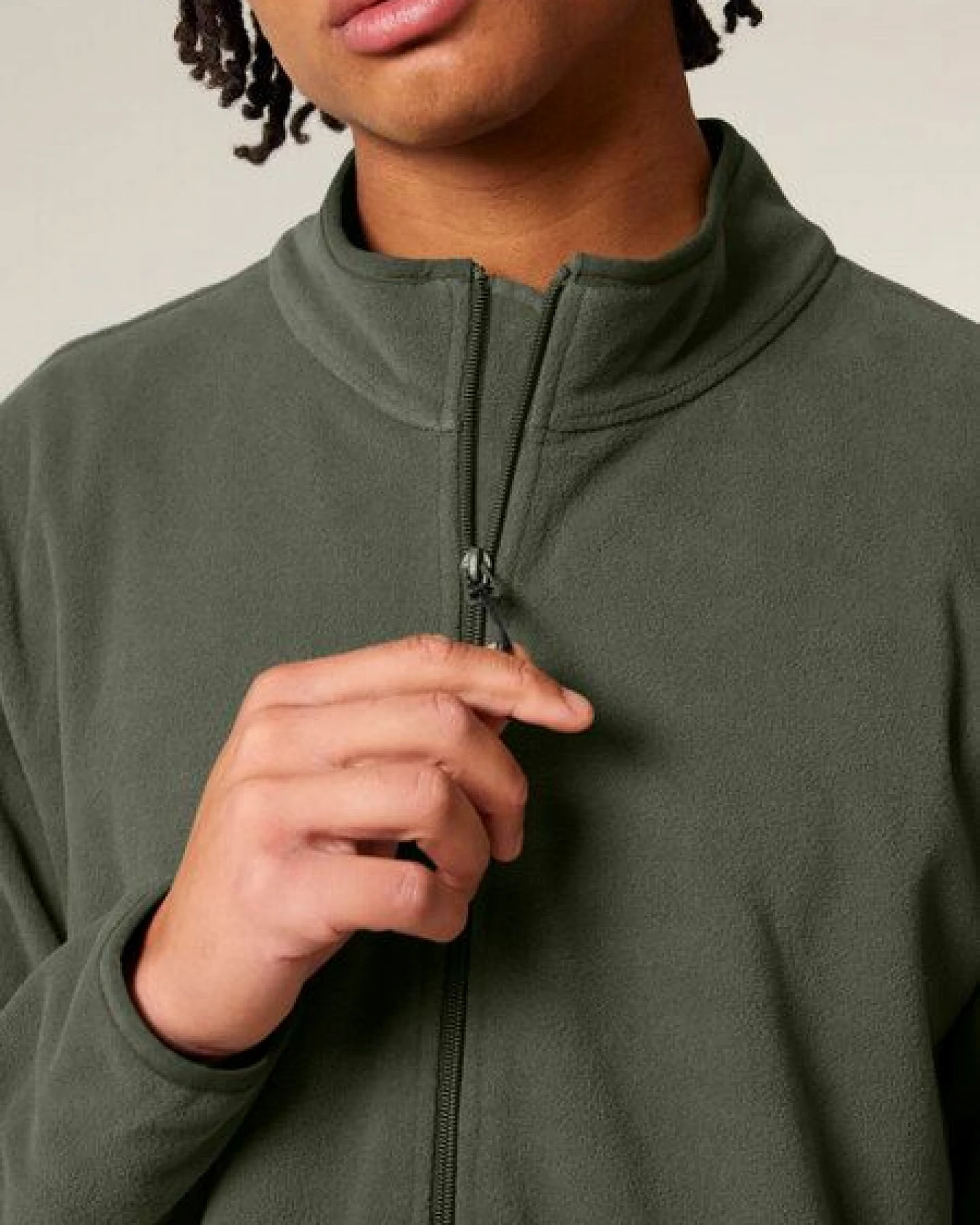 Human Family Basic Herren Fleecejacke "Clue" aus recyceltem Polyester – Ansicht 2