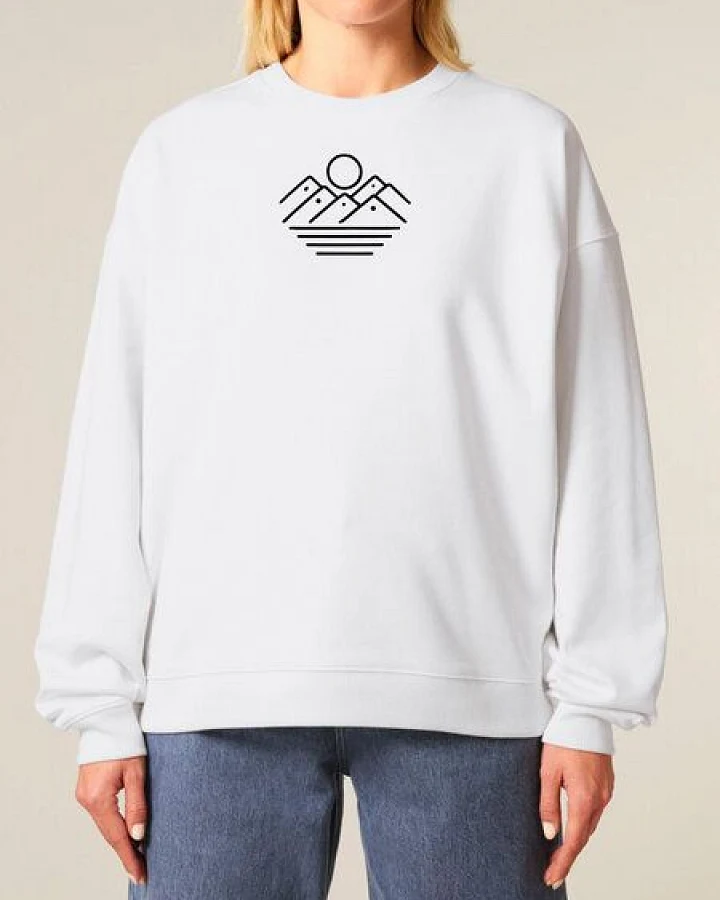 Human Family Bio Unisex oversize Sweatshirt - "Mountain Silhouette"