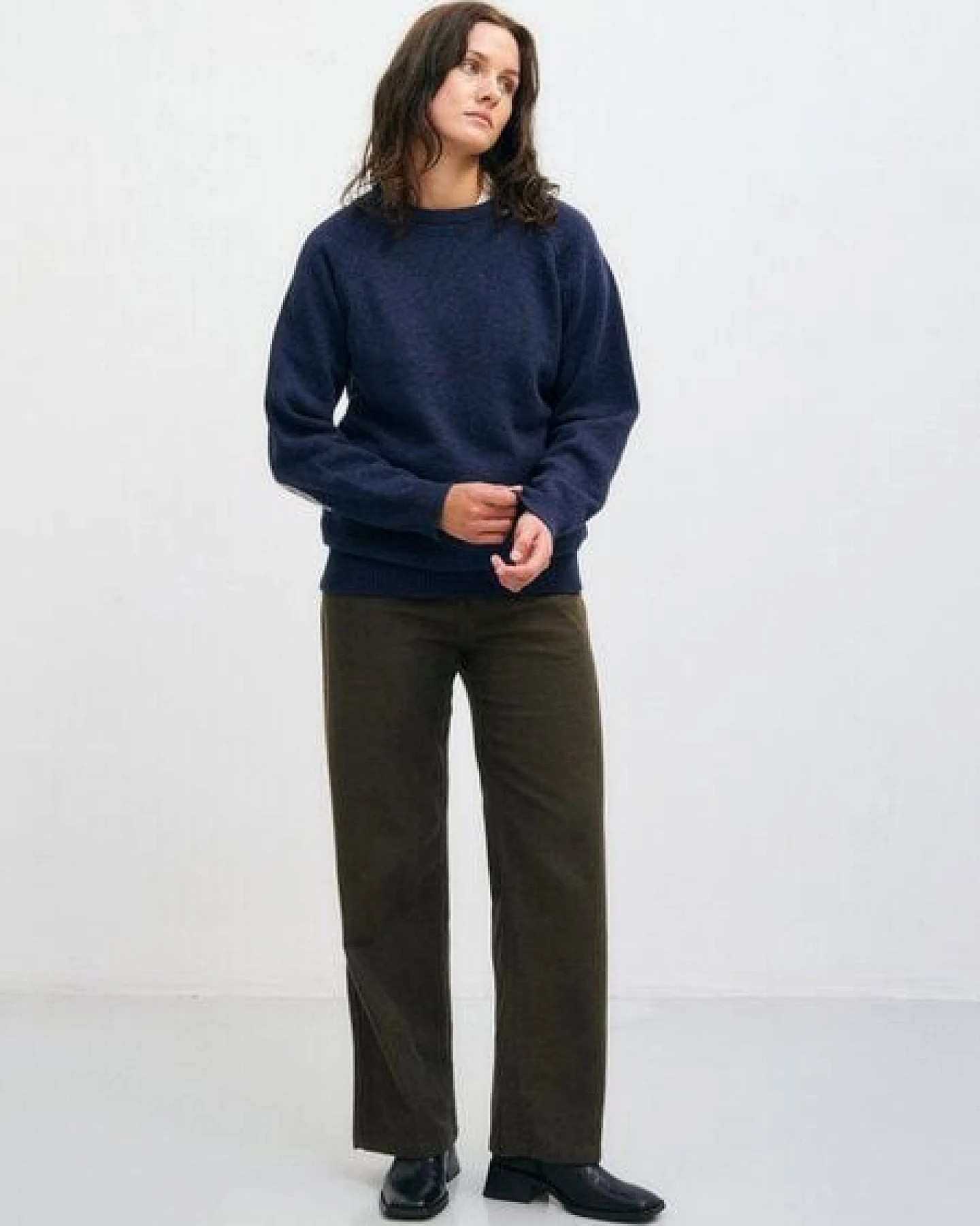 Rotholz Smiling Strickpullover aus recycelter Wolle – Ansicht 2