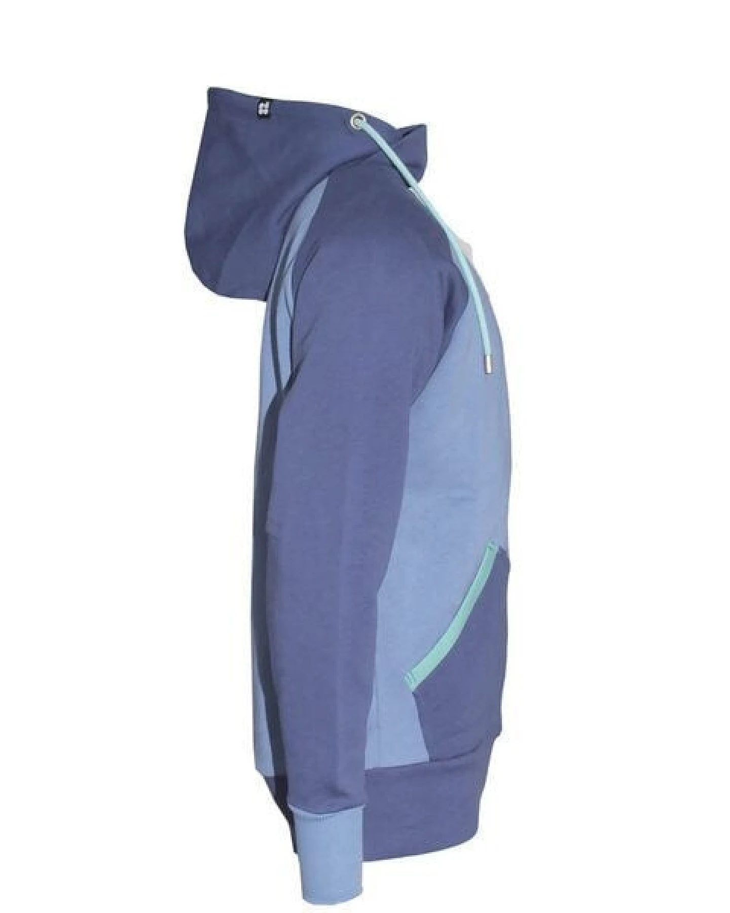 FÄDD Herren Sweatjacke aus Bio-Baumwolle "Troijer Z Heimat" Lila/ Blau – Ansicht 4