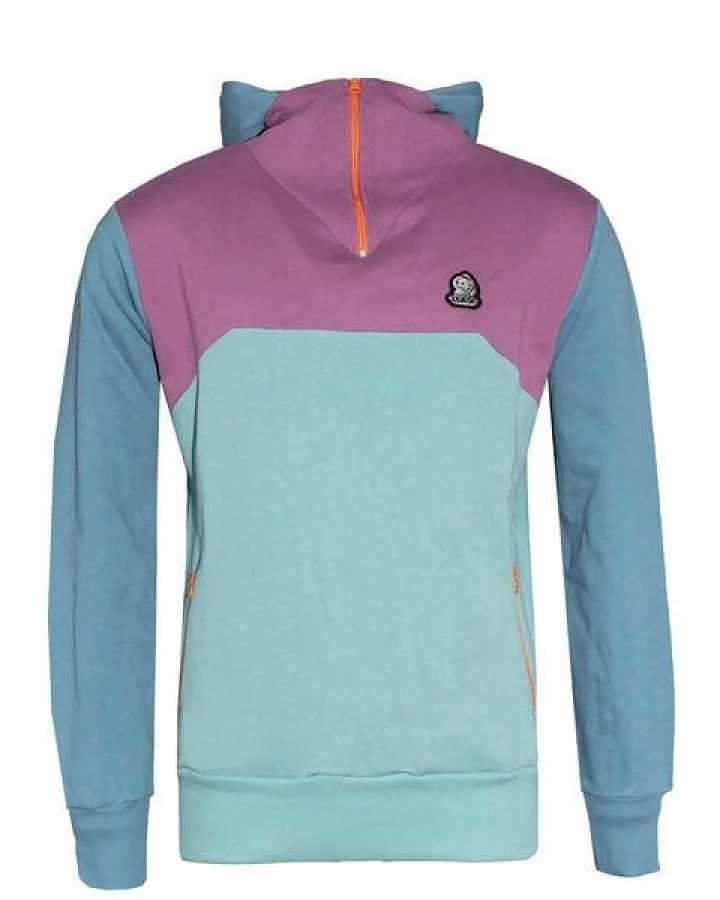 FÄDD Unisex 1/4 Sweatjacke aus Bio-Baumwolle "Troijer VZ Heimat" Grün Blau