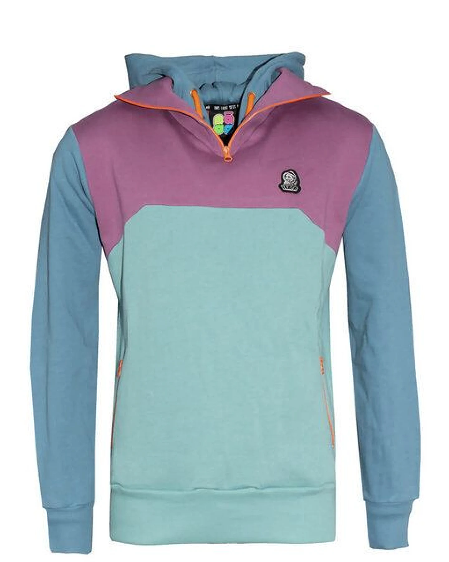 FÄDD Unisex 1/4 Sweatjacke aus Bio-Baumwolle "Troijer VZ Heimat" Grün Blau – Ansicht 2