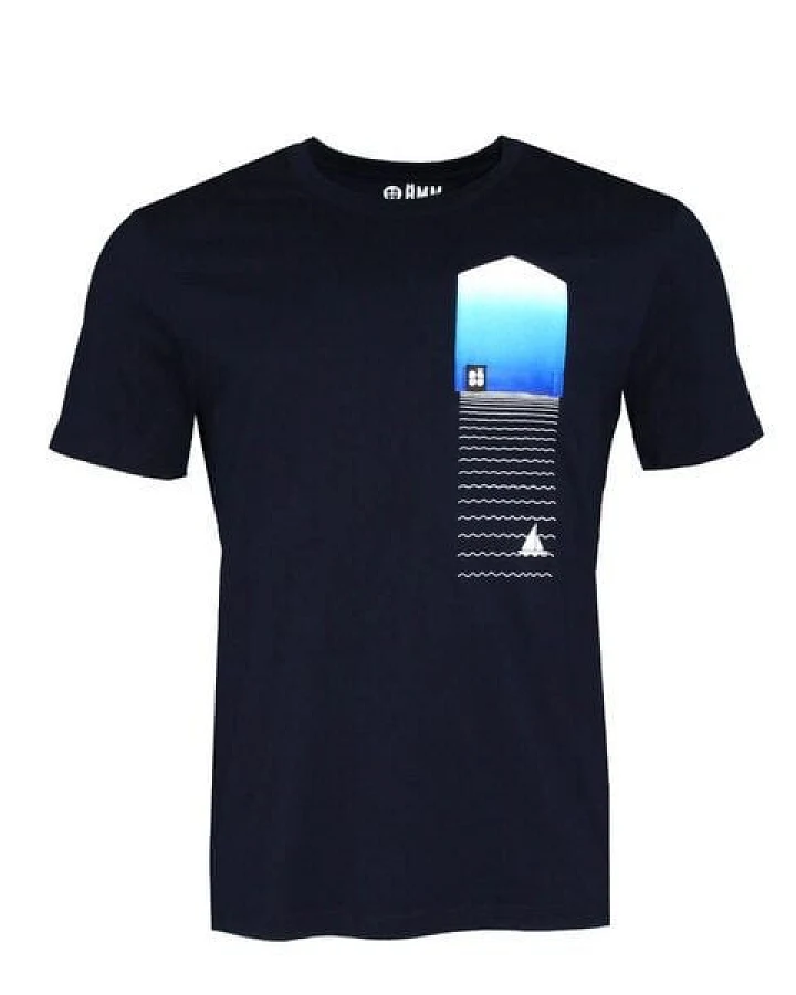 FÄDD Herren T-Shirt Rundhals aus Bio-Baumwolle "KiWo 2024 BT" Navy Blau