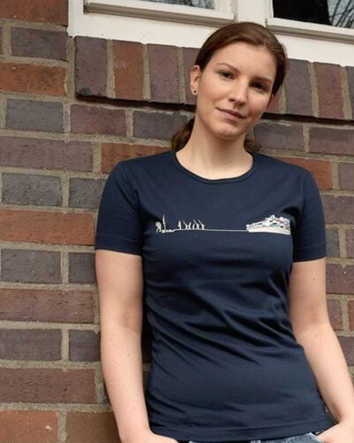 T-Shirtladen-Marktstrasse GmbH Containerschiff Girl-T-Shirt