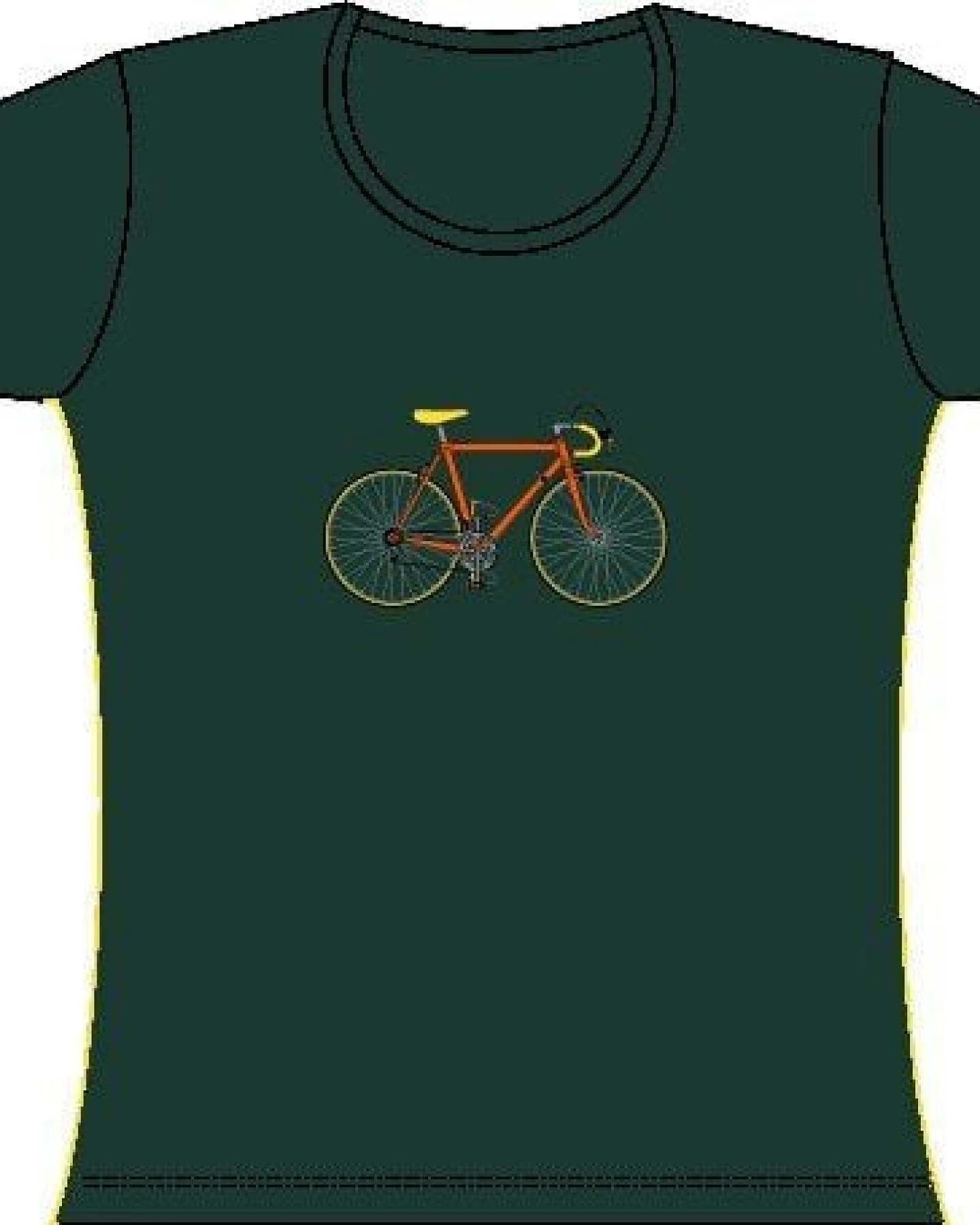 T-Shirtladen-Marktstrasse GmbH Rennrad Girl-T-Shirt – Ansicht 4