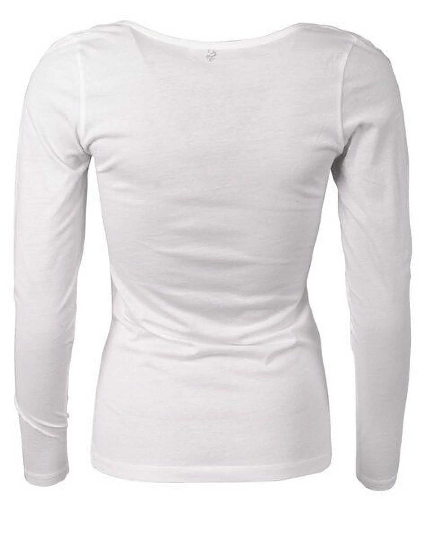 Alma & Lovis Langarmshirt mit Wasserfallausschnitt – Ansicht 2