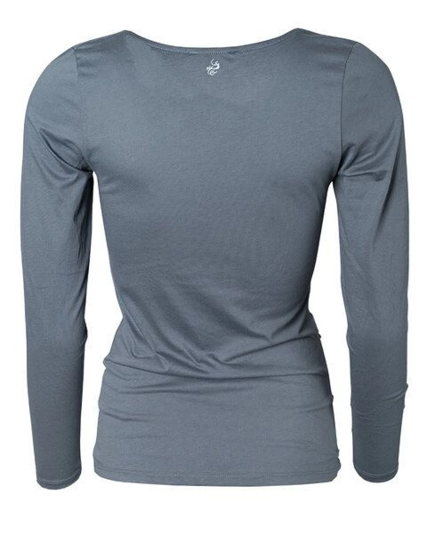 Alma & Lovis Langarmshirt mit Wasserfallausschnitt – Ansicht 2