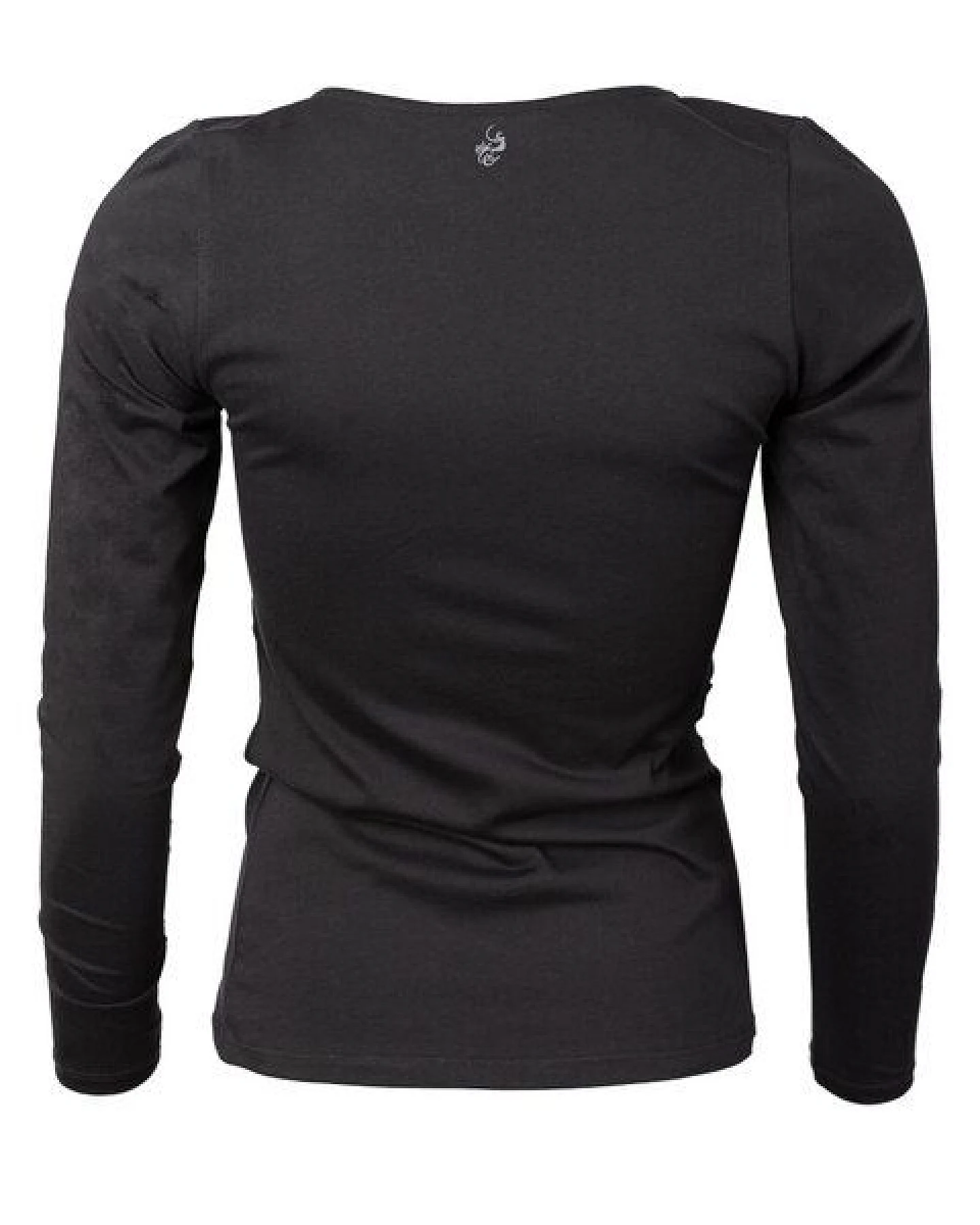 Alma & Lovis Langarmshirt mit Wasserfallausschnitt – Ansicht 2