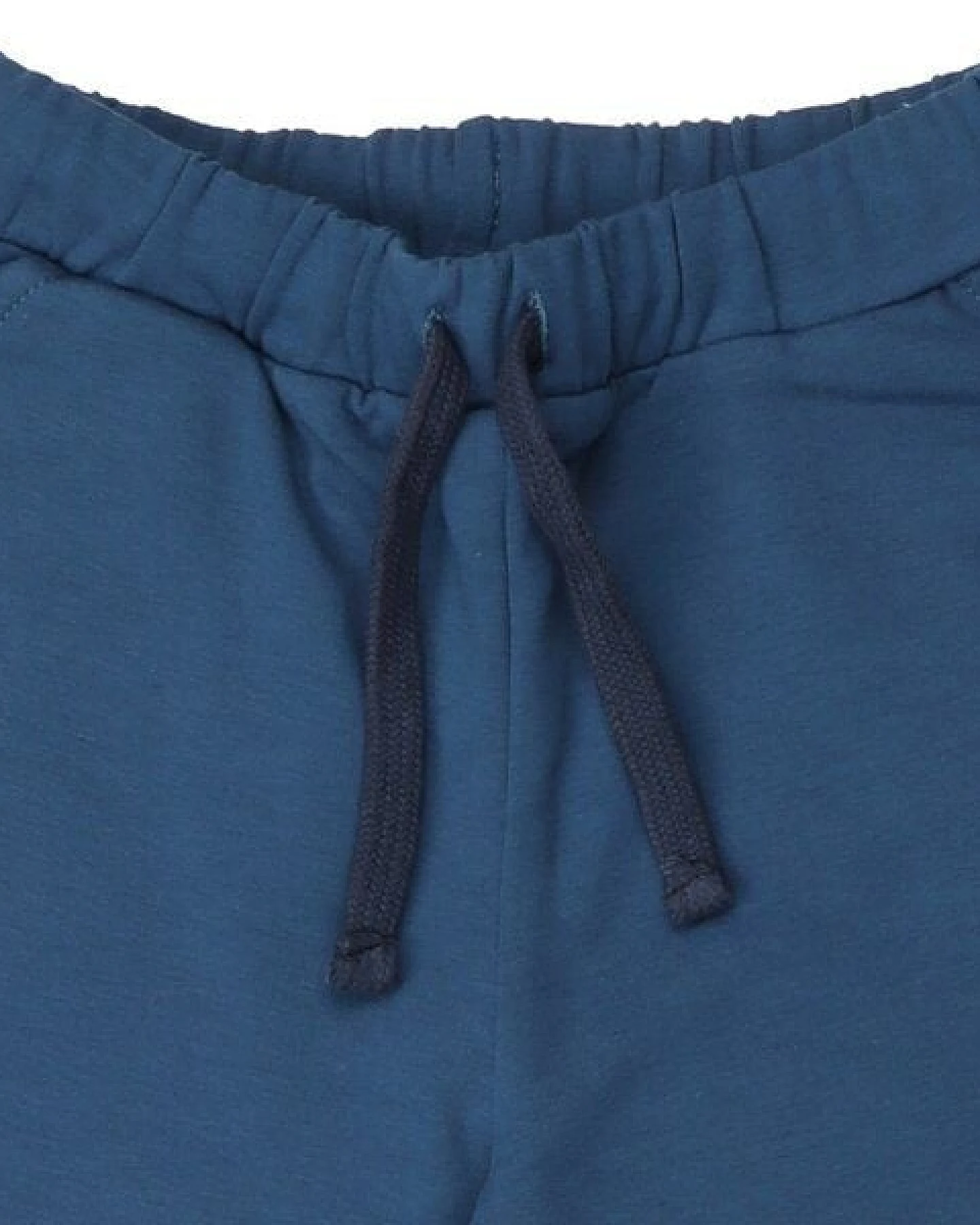 Walkiddy Navy Wide Leg Pants - GOTS-zertifizierte Bio-Baumwolle - Bequeme Kinderhose in leuchtendem Blau – Ansicht 4