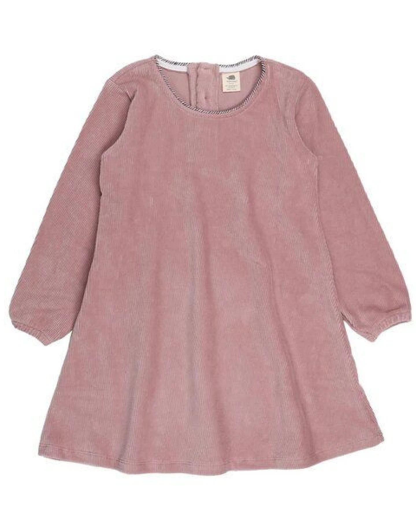 Walkiddy Bio-Baumwolle Rosa Cord Kleid - Nachhaltige, GOTS-Zertifizierte Kinderbekleidung – Ansicht 2