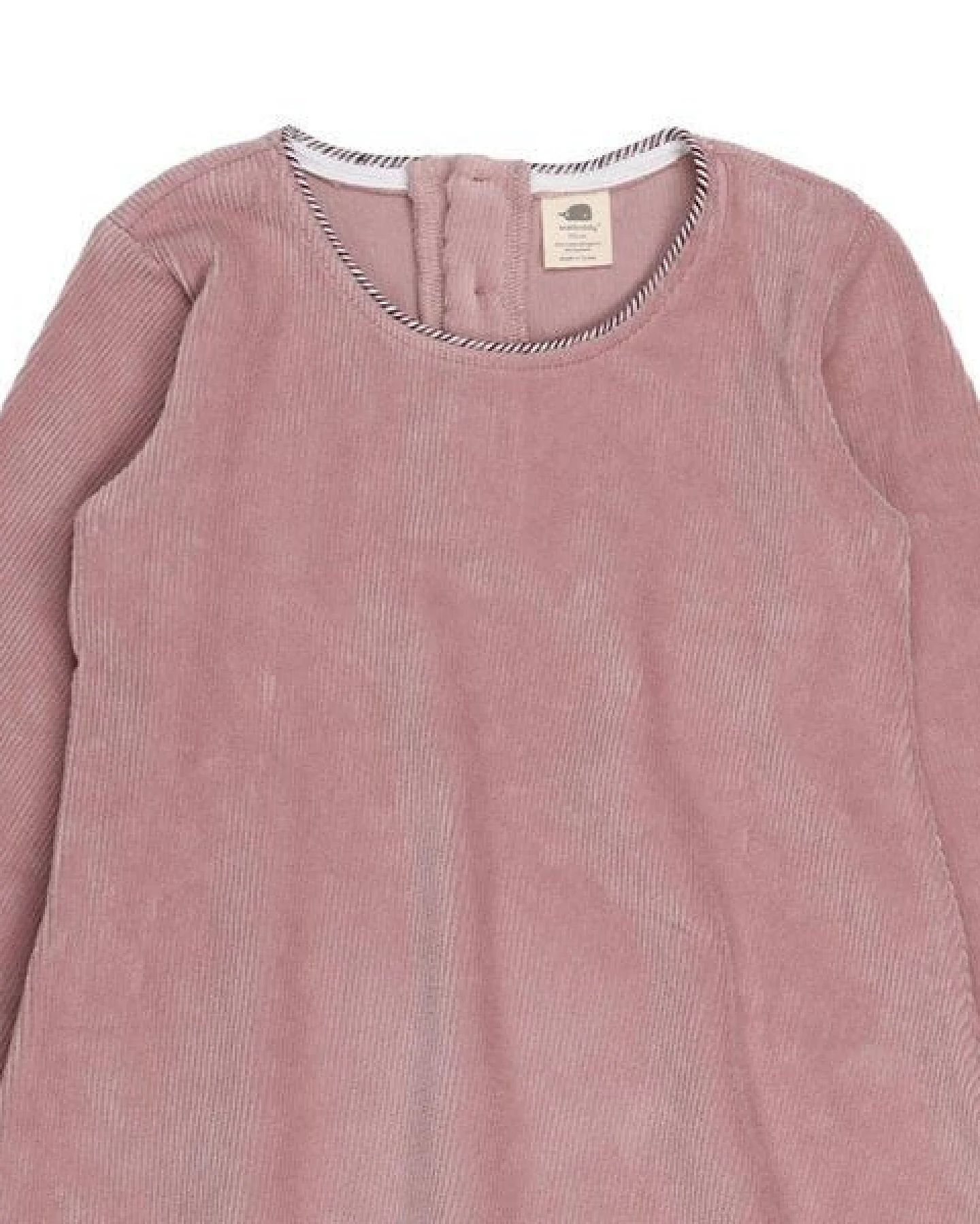 Walkiddy Bio-Baumwolle Rosa Cord Kleid - Nachhaltige, GOTS-Zertifizierte Kinderbekleidung – Ansicht 4
