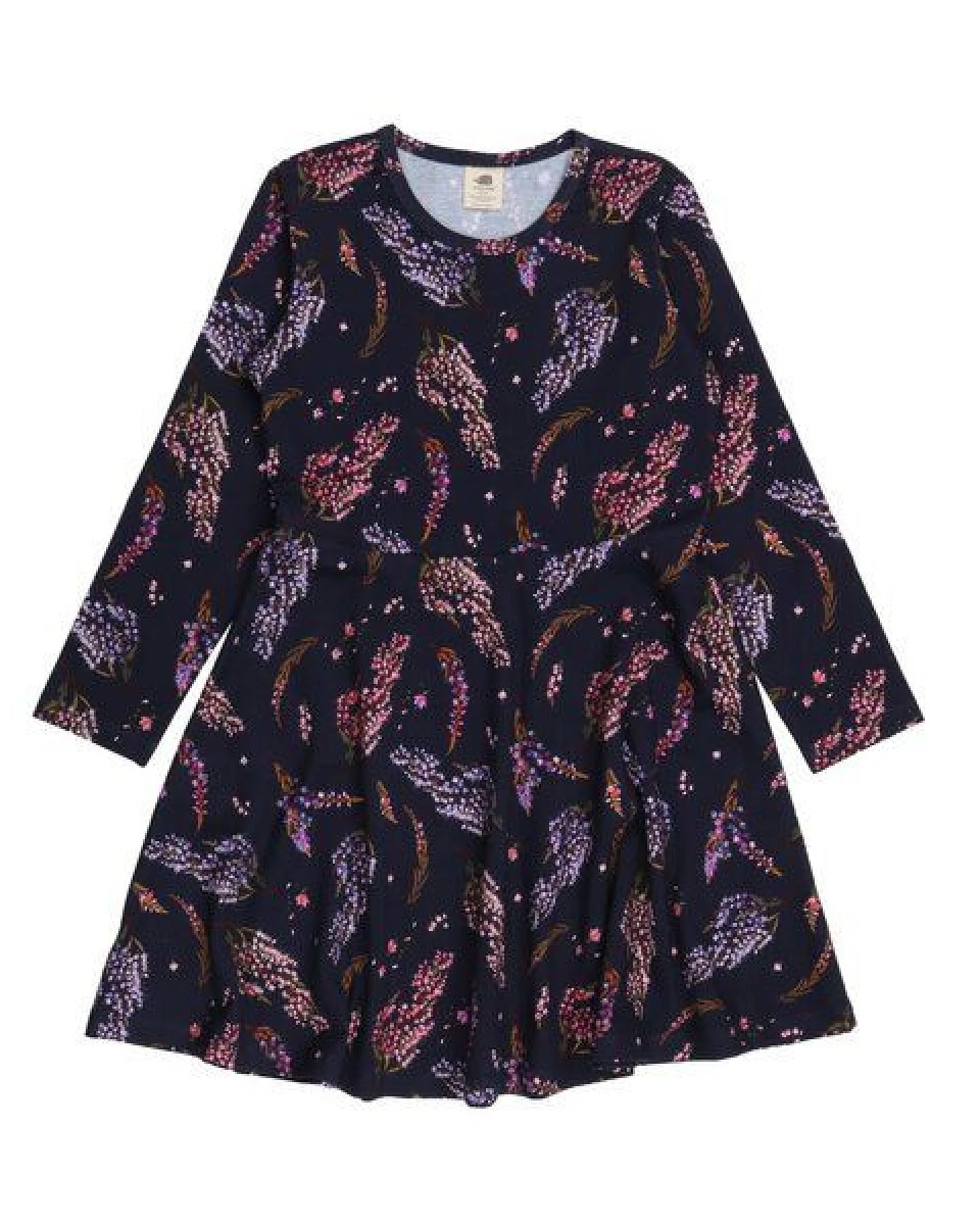 Walkiddy Heide Bio-Baumwollkleid Blau - Kindermode, Nachhaltig & GOTS-Zertifiziert – Ansicht 2