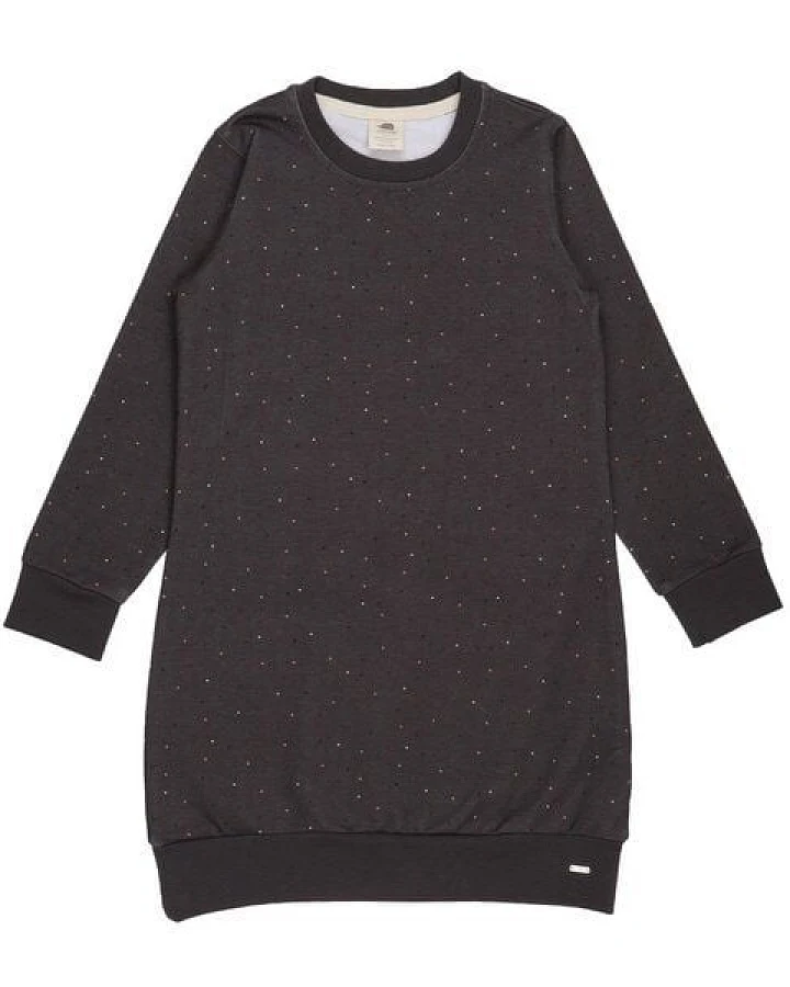 Kinder Kleid GOTS zertifiziert – Grau, Langarm, weich & bequem
