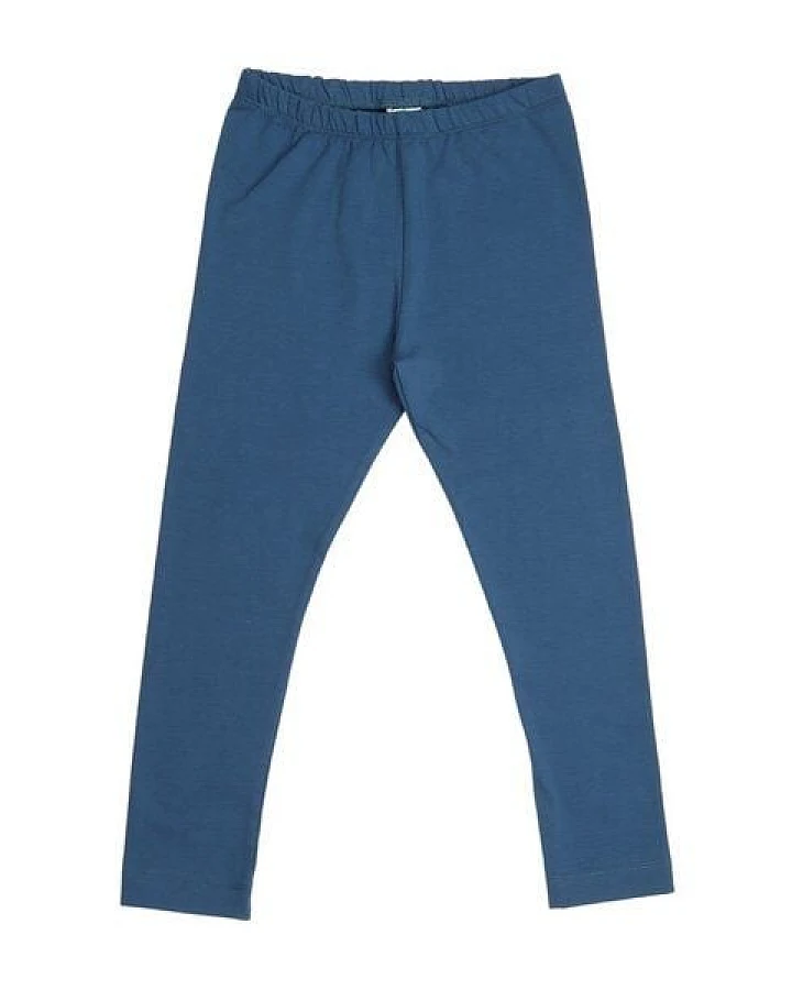 Kinder Leggings GOTS zertifiziert, Bio-Baumwolle, navy, weich & elastisch, bequemer Bund, Alltag – Walkiddy