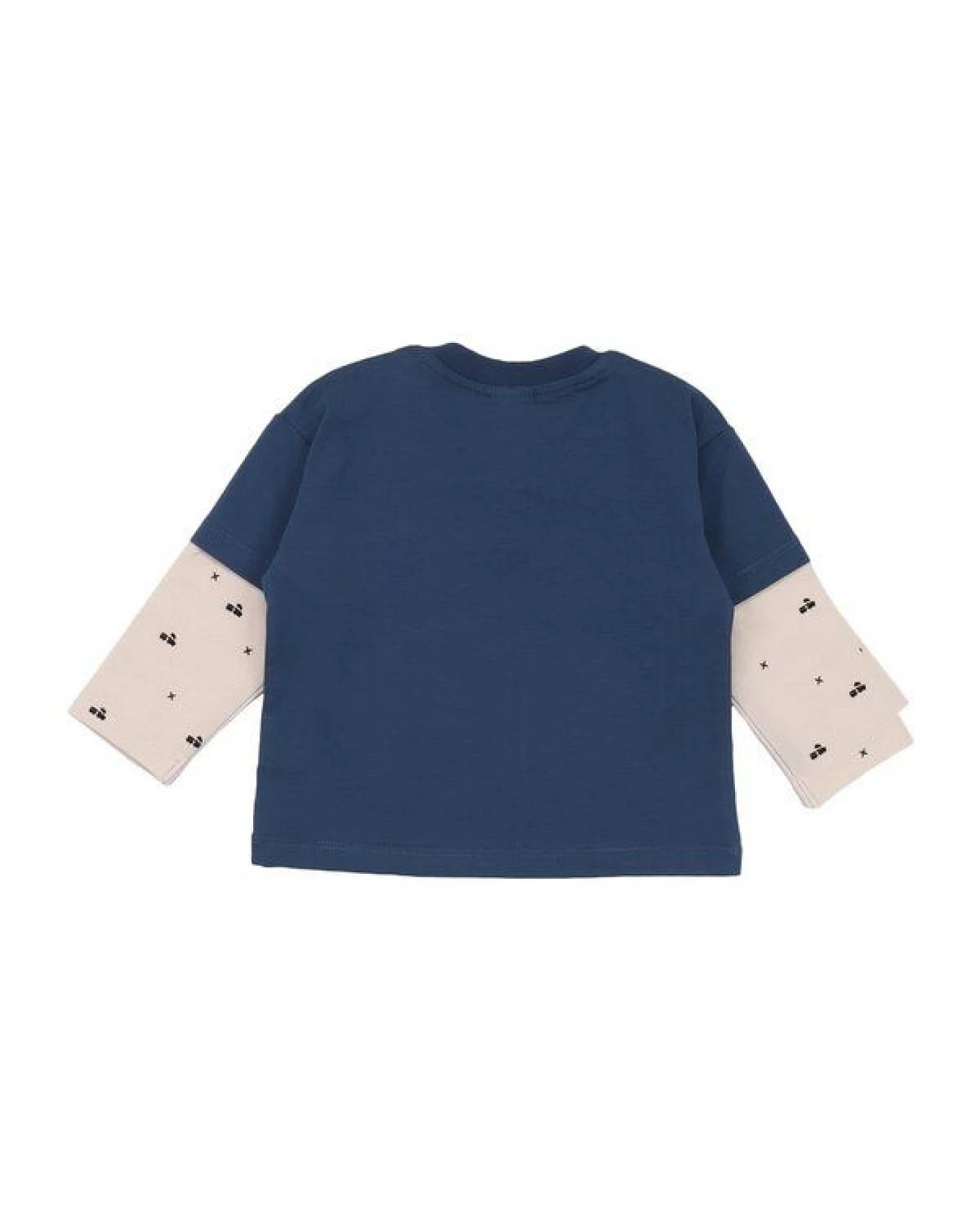Walkiddy Tiny Trains Shirt - Bio-Baumwolle - Blau Kinderkleidung – GOTS zertifiziert – Ansicht 3