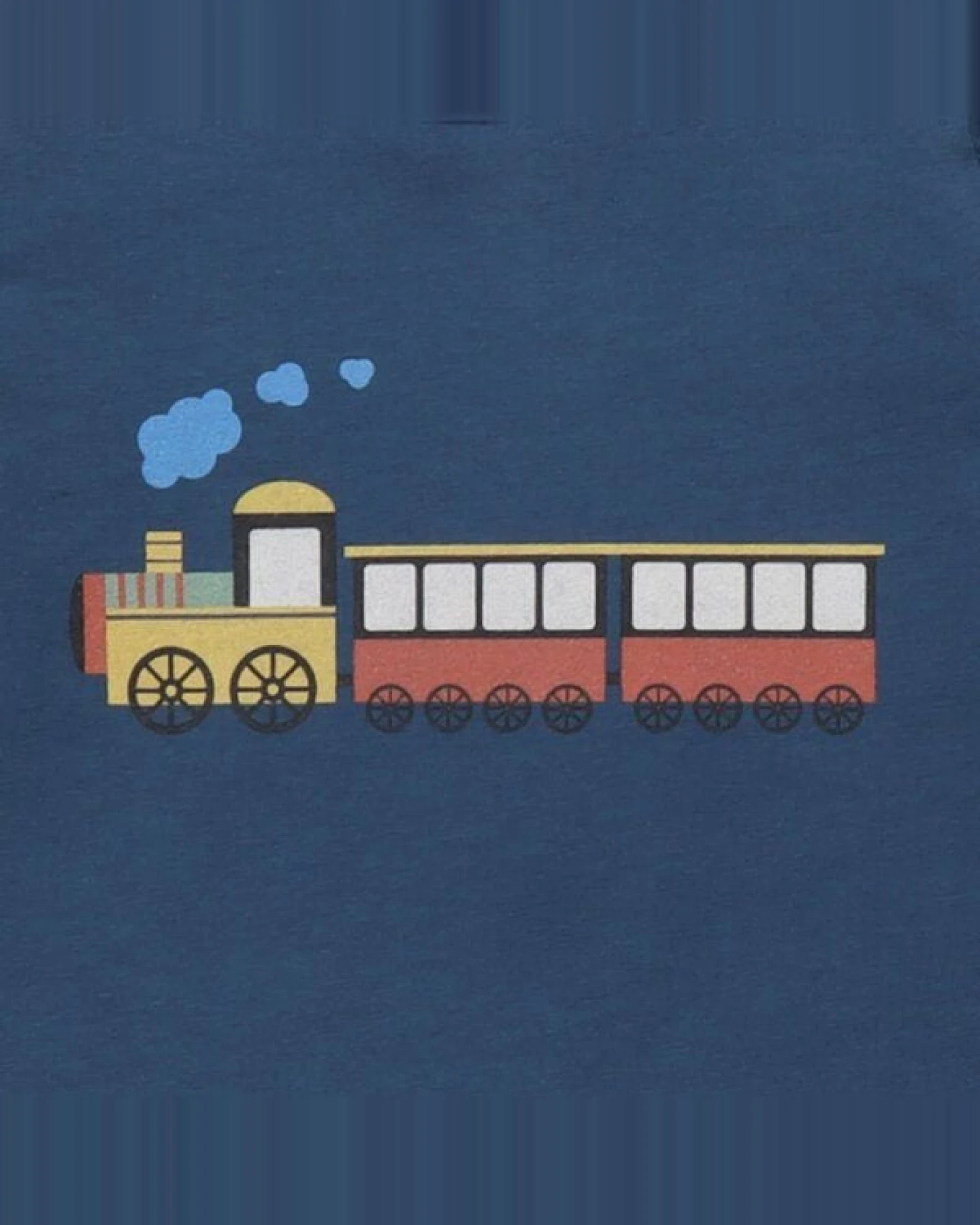 Walkiddy Tiny Trains Shirt - Bio-Baumwolle - Blau Kinderkleidung – GOTS zertifiziert – Ansicht 4