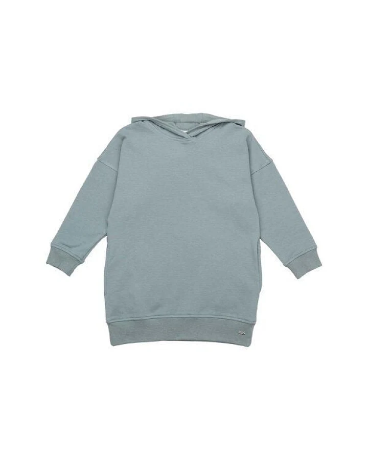 Walkiddy Green Hoodie Dress - Bio-Baumwolle, nachhaltig, GOTS-zertifiziert, kinderfreundlich