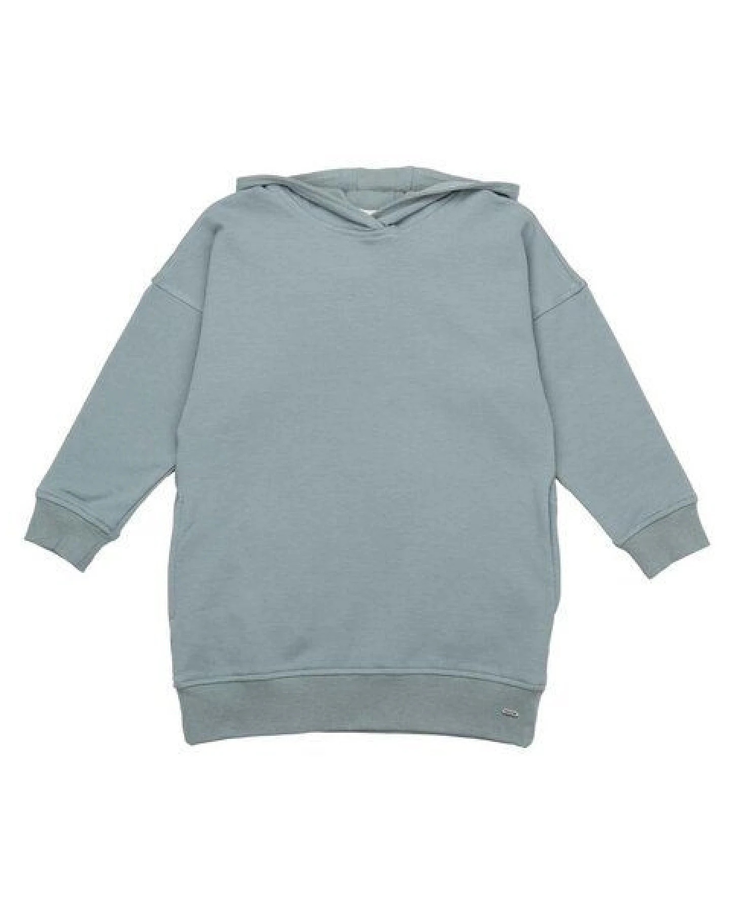 Walkiddy Green Hoodie Dress - Bio-Baumwolle, nachhaltig, GOTS-zertifiziert, kinderfreundlich – Ansicht 2