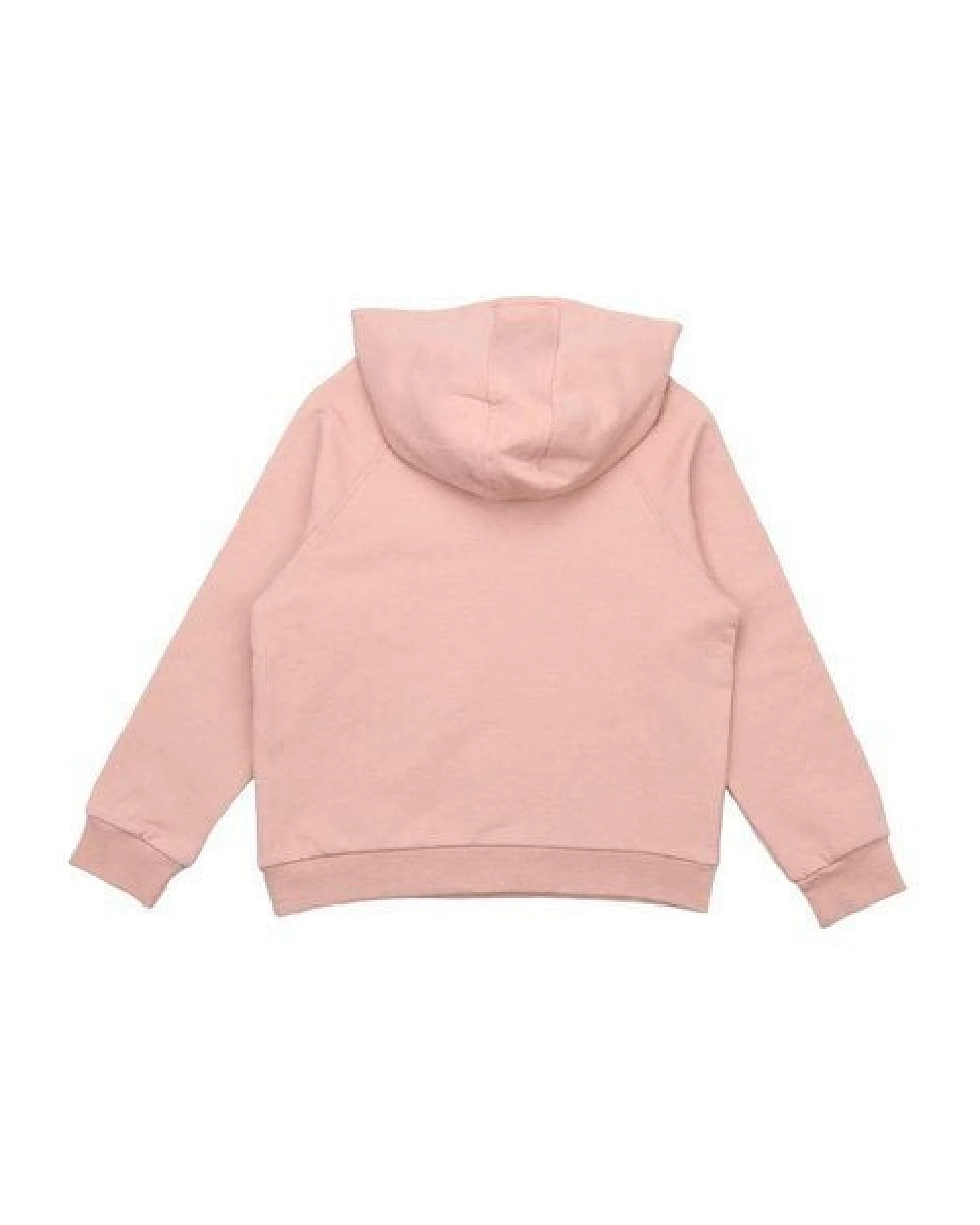 Kinder Hoodie GOTS zertifiziert – Bio-Baumwolle, Rosa mit Blumenmotiv, Kapuze, weich & bequem – Ansicht 4