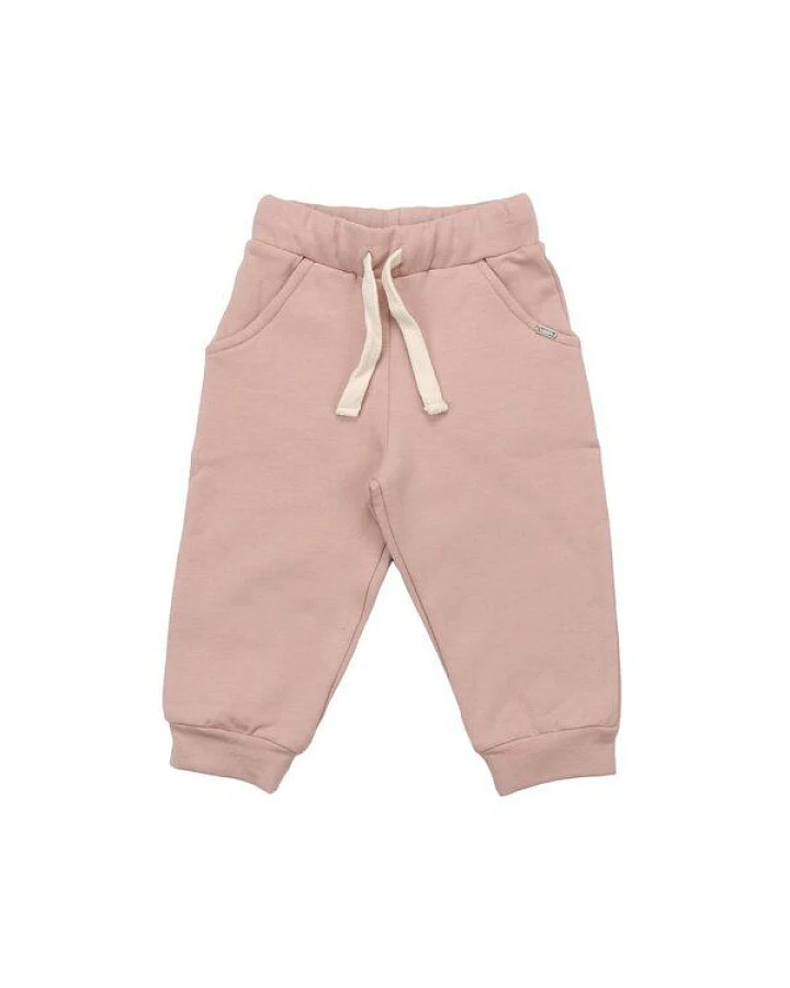 Kinder Baggy Hose GOTS zertifiziert, Bio-Baumwolle, rosa, „Cat Pink“, weich, elastischer Bund – Walkiddy