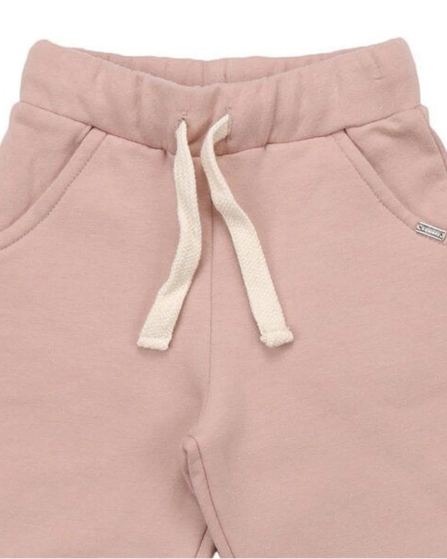 Kinder Baggy Hose GOTS zertifiziert, Bio-Baumwolle, rosa, „Cat Pink“, weich, elastischer Bund – Walkiddy – Ansicht 4