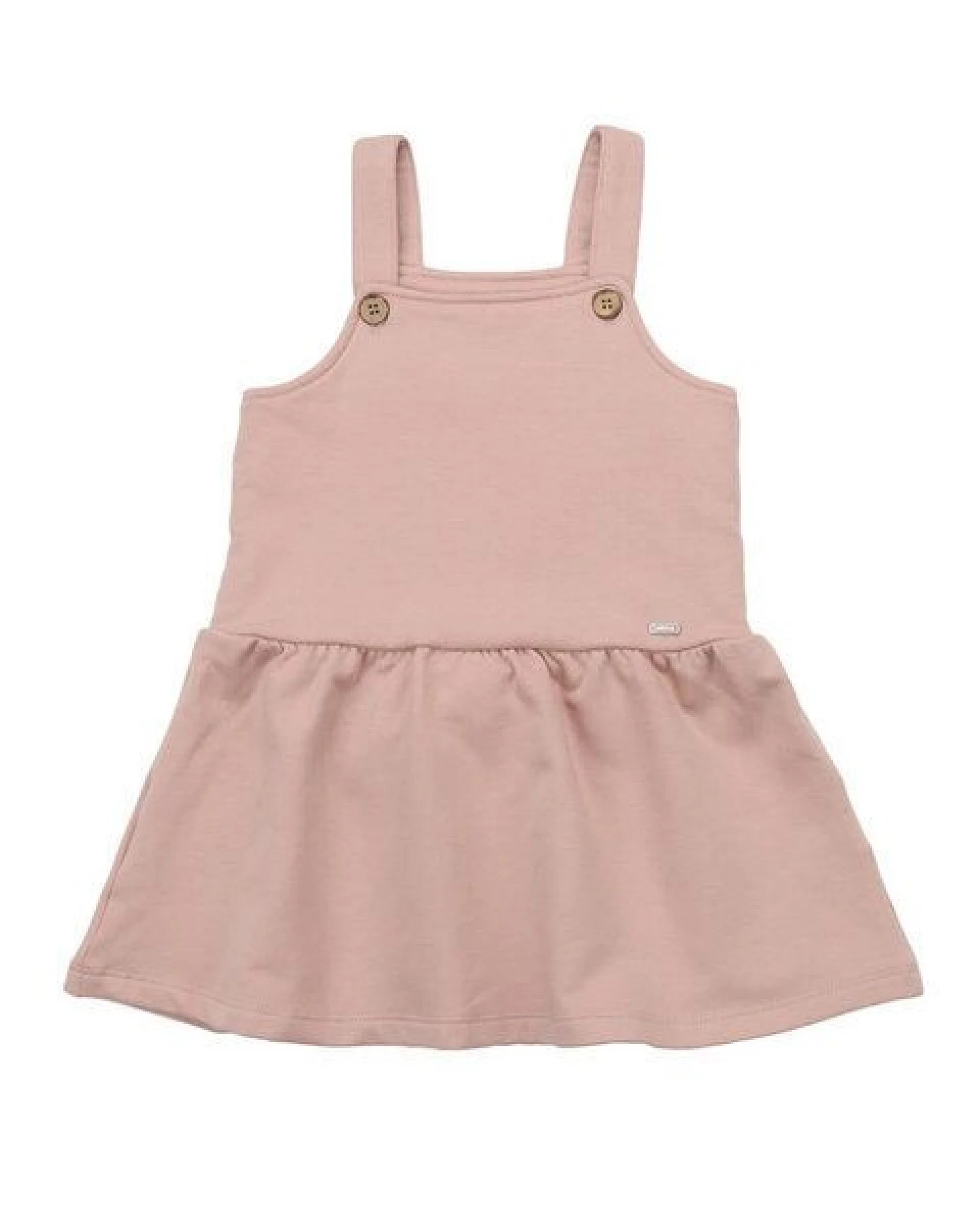 Kinder Latzkleid GOTS zertifiziert – Bio-Baumwolle, Rosa mit Katzenmotiv, bequem & kombinierbar, alltagstauglich – Ansicht 2