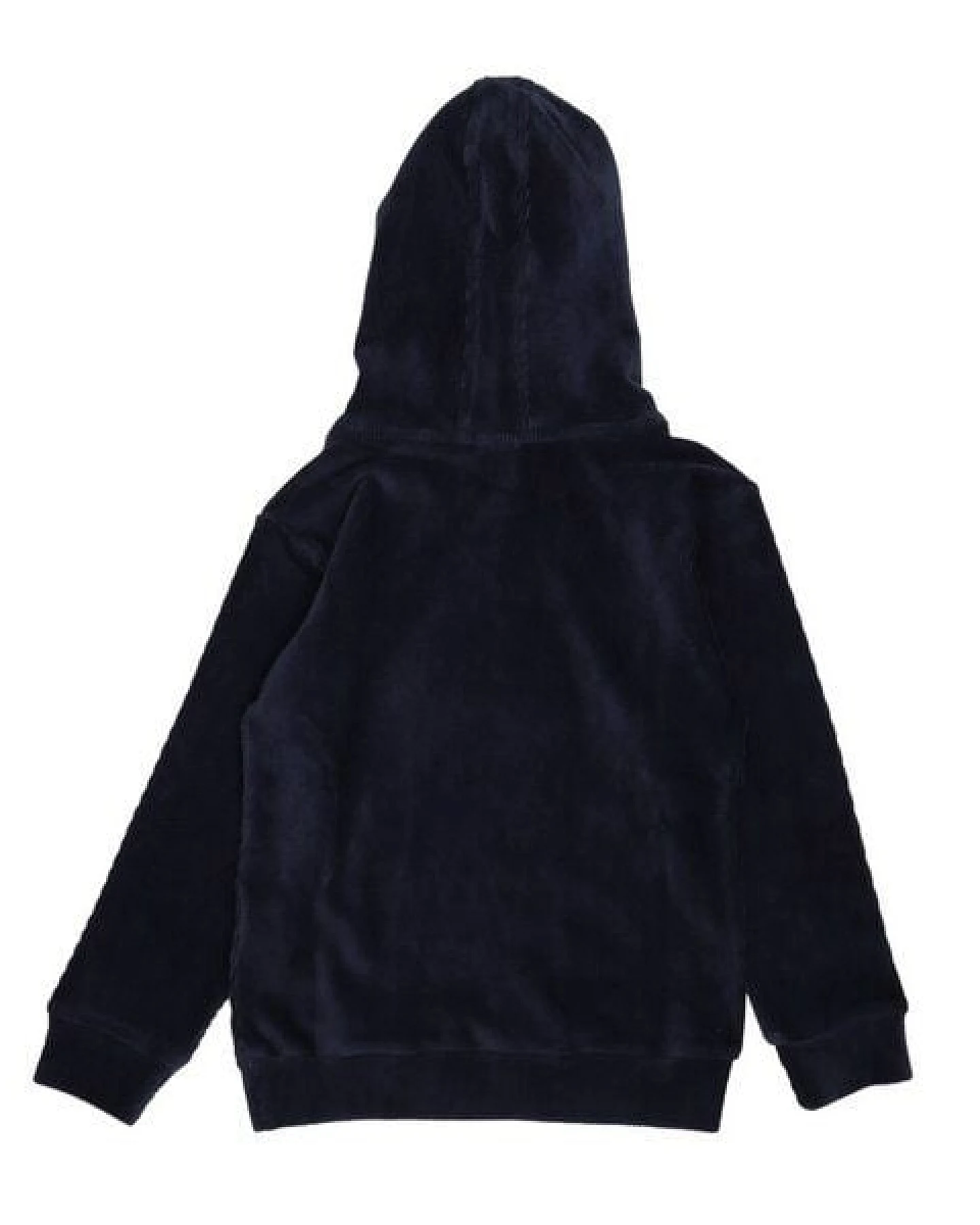 Walkiddy Cord Navy Bio-Baumwoll-Kinder-Hoodie Blau - GOTS-zertifiziert, Umweltfreundlich & Hautfreundlich – Ansicht 3