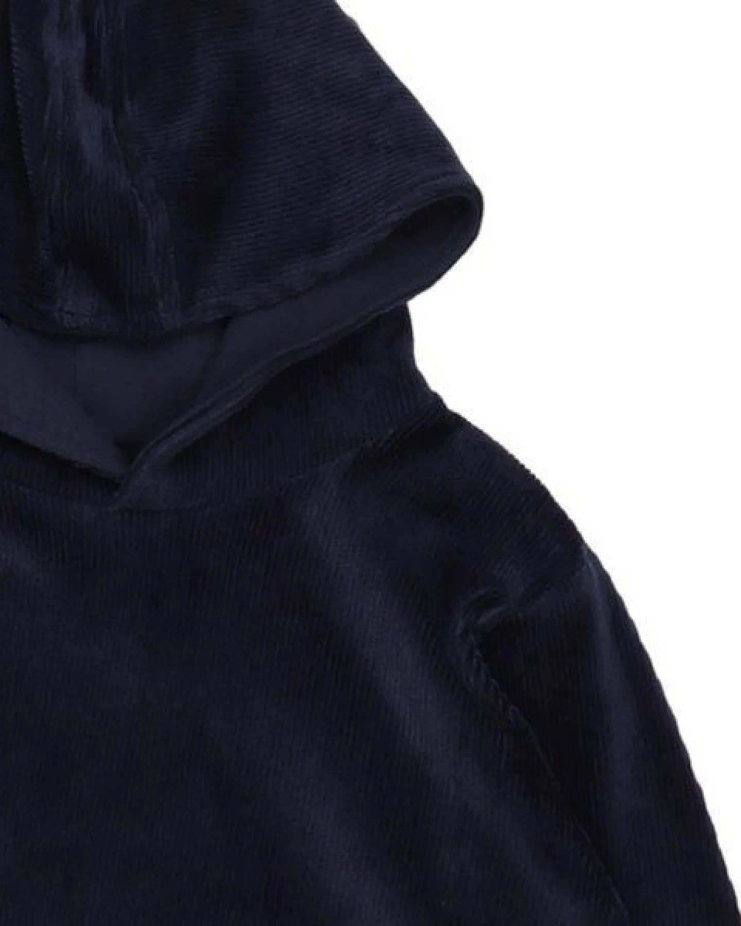 Walkiddy Cord Navy Bio-Baumwoll-Kinder-Hoodie Blau - GOTS-zertifiziert, Umweltfreundlich & Hautfreundlich – Ansicht 4