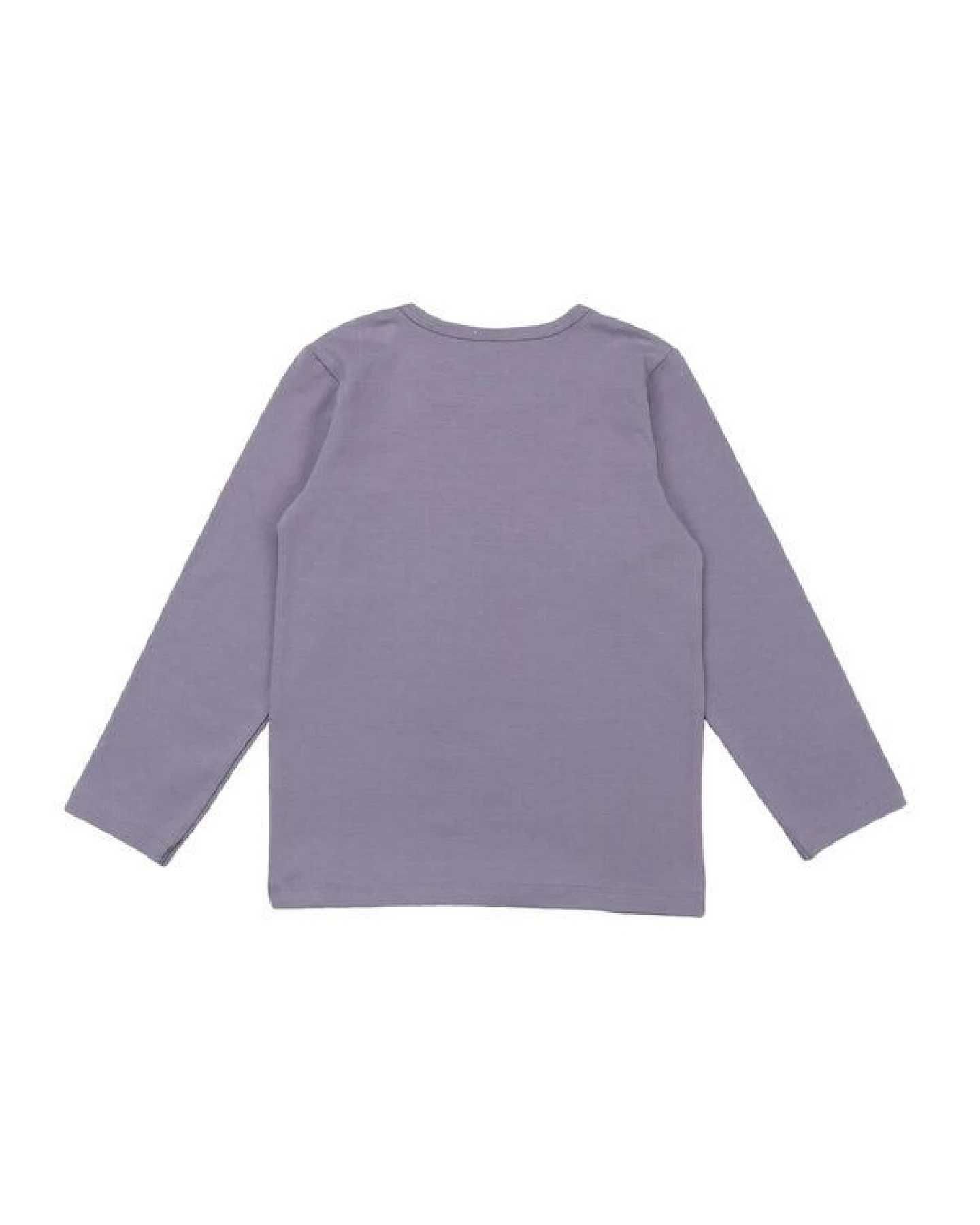 Kinder Langarmshirt GOTS-zertifiziert aus Bio-Baumwolle lila mit Heide-Motiv – Walkiddy – Ansicht 3