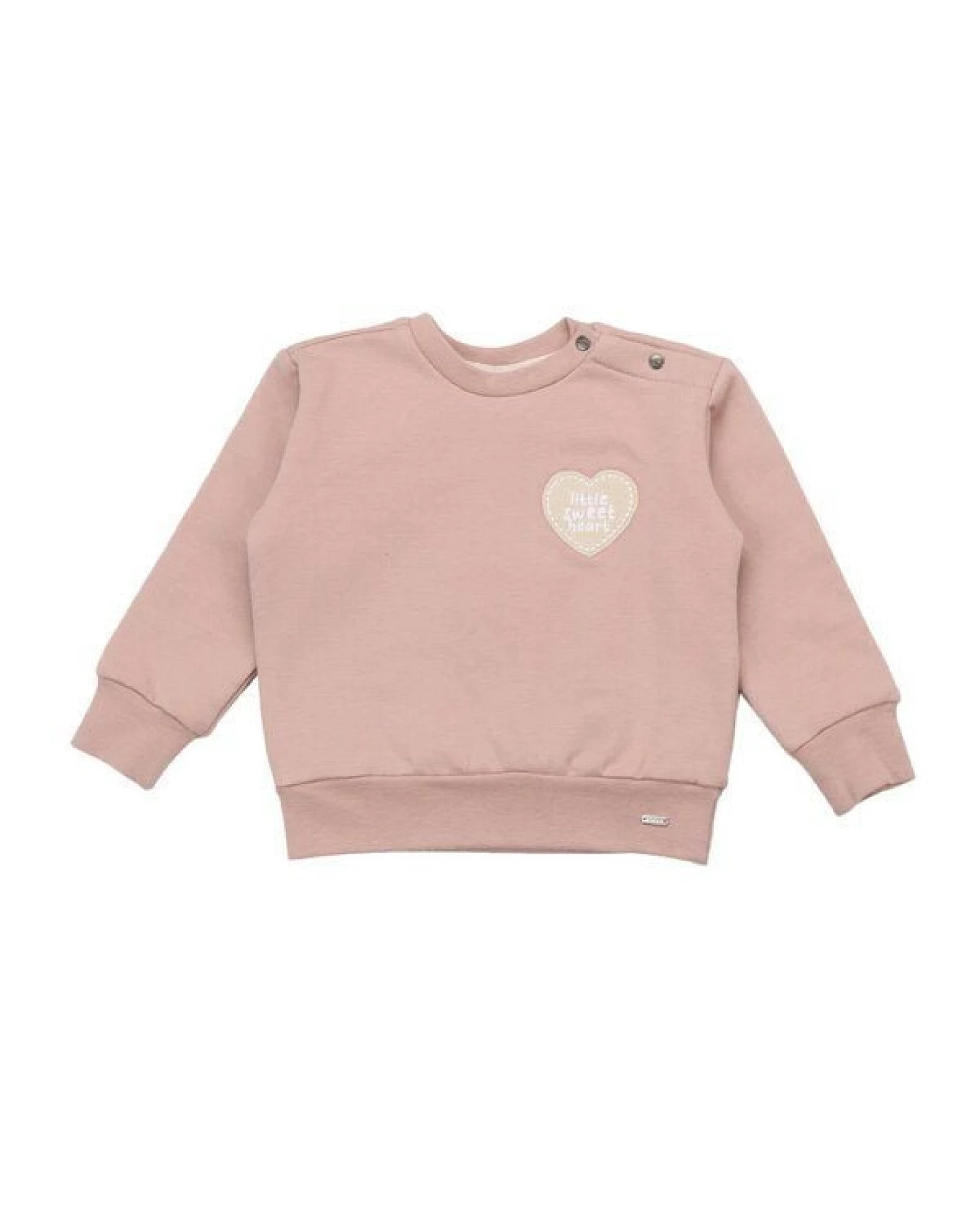 Walkiddy Bio-Baumwolle Kindersweatshirt - Tiny Flowers Pink - Nachhaltig & Hautfreundlich – GOTS zertifiziert – Ansicht 2
