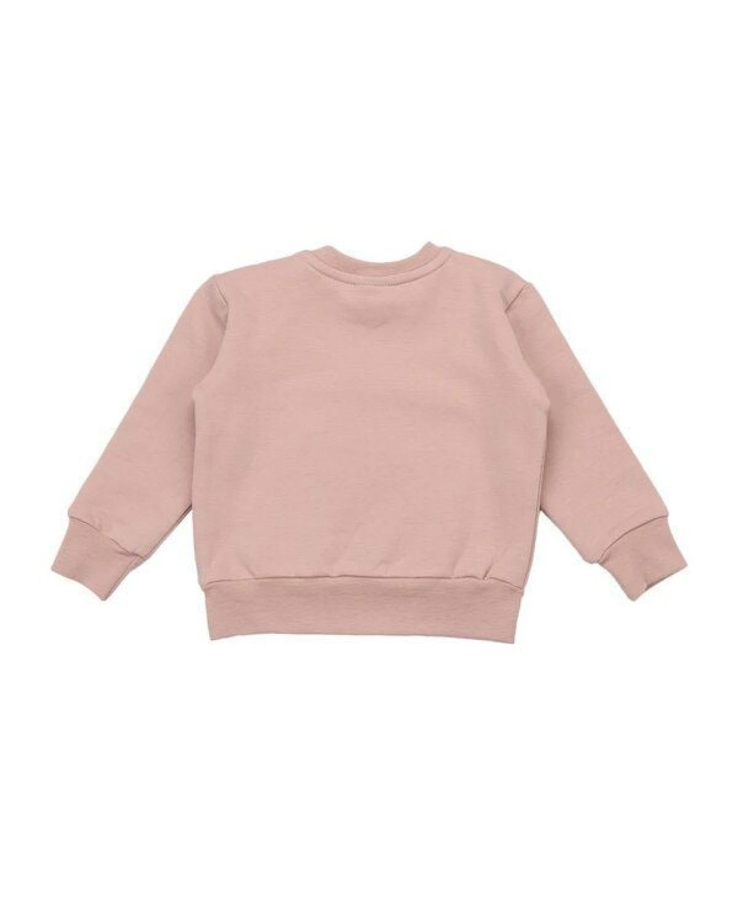 Walkiddy Bio-Baumwolle Kindersweatshirt - Tiny Flowers Pink - Nachhaltig & Hautfreundlich – GOTS zertifiziert – Ansicht 3