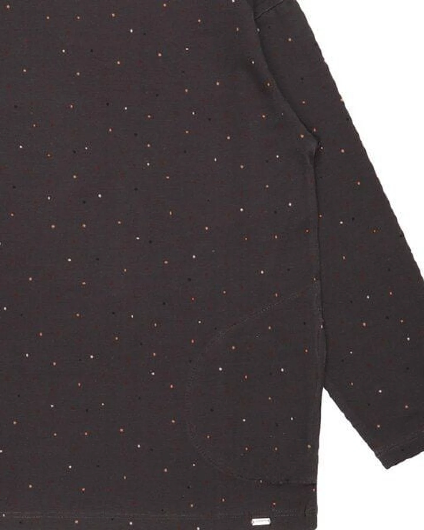 Kinder Langarmshirt GOTS zertifiziert, Bio-Baumwolle, grau, „Colorful Dots“, weich & bequem – Walkiddy – Ansicht 4