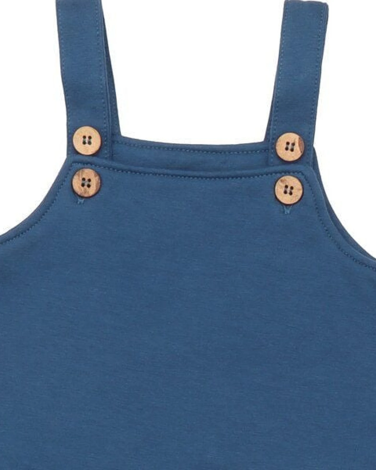 Walkiddy Navy Pinafore Dress - Nachhaltig & Fair Trade Bio-Baumwolle - Mädchenkleid Blau – GOTS zertifiziert – Ansicht 4