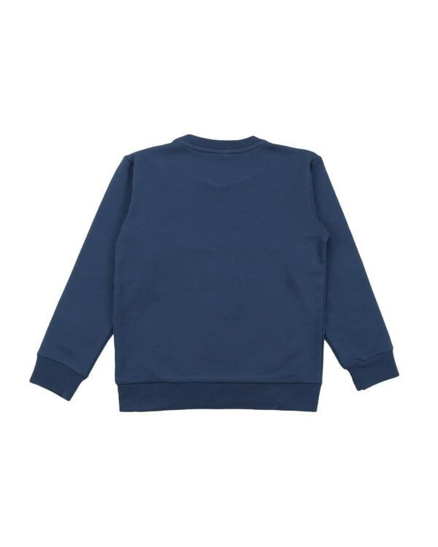 Kinder Sweatshirt GOTS zertifiziert Bio-Baumwolle, Blau, Hunde-Motiv, Walkiddy – Ansicht 3