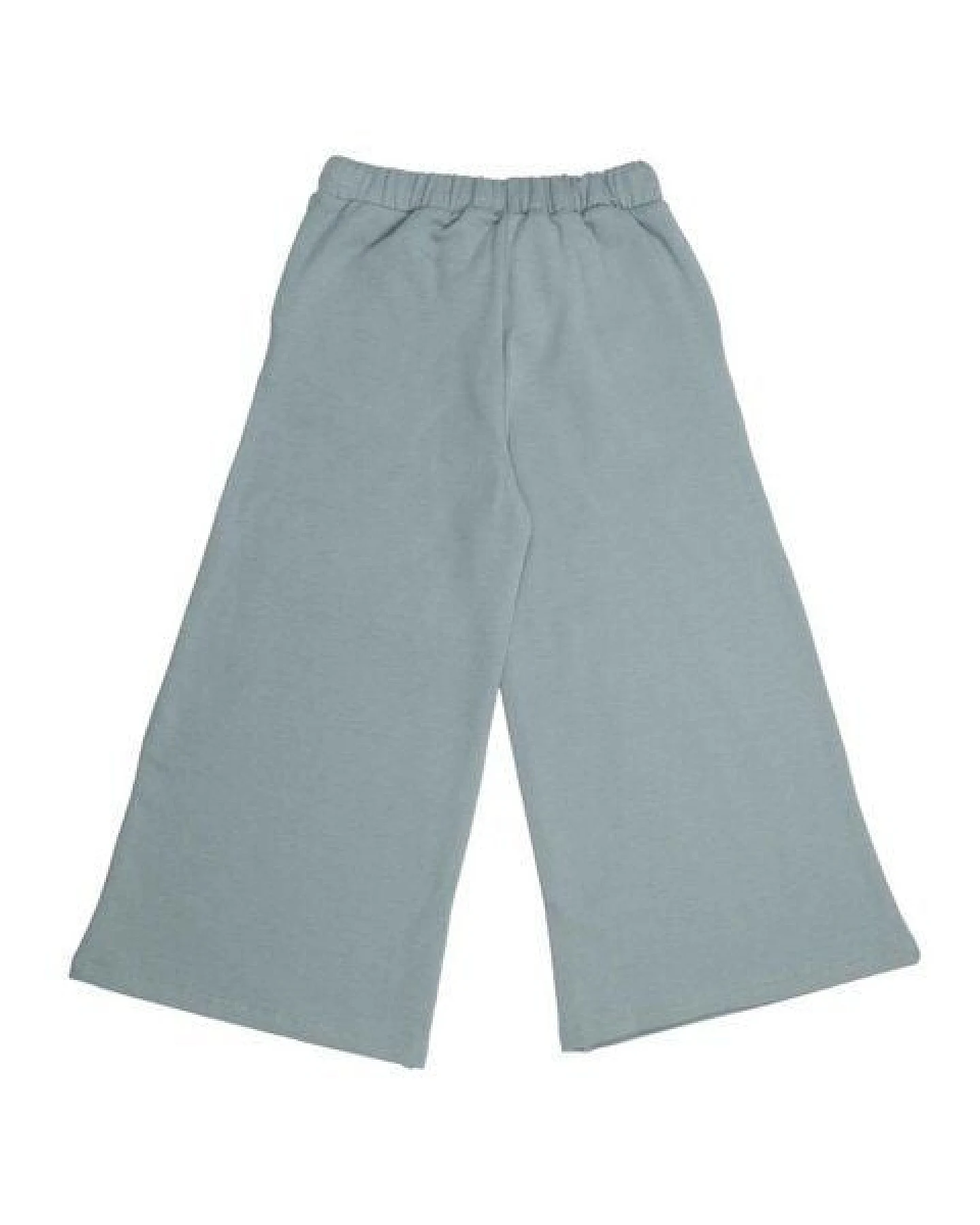 Kinder Culotte Hose GOTS-zertifiziert aus Bio-Baumwolle, hellgrün, weites Bein mit elastischem Bund & Kordelzug – Walkiddy Wide Leg Pants – Ansicht 4