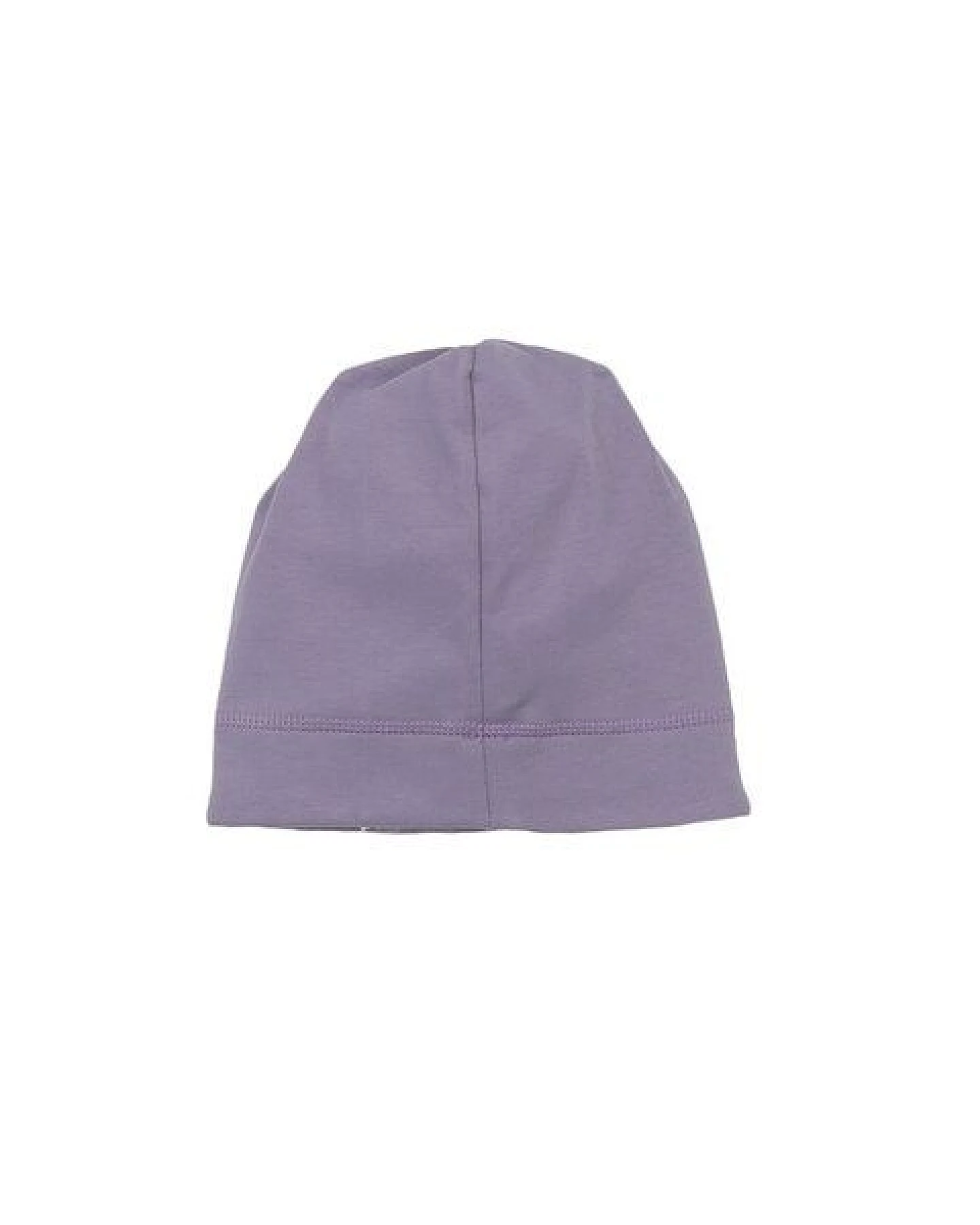 Kinder Beanie GOTS zertifiziert, Bio-Baumwolle, lila, weich & elastisch, bequemer Sitz, Alltag – Walkiddy – Ansicht 3