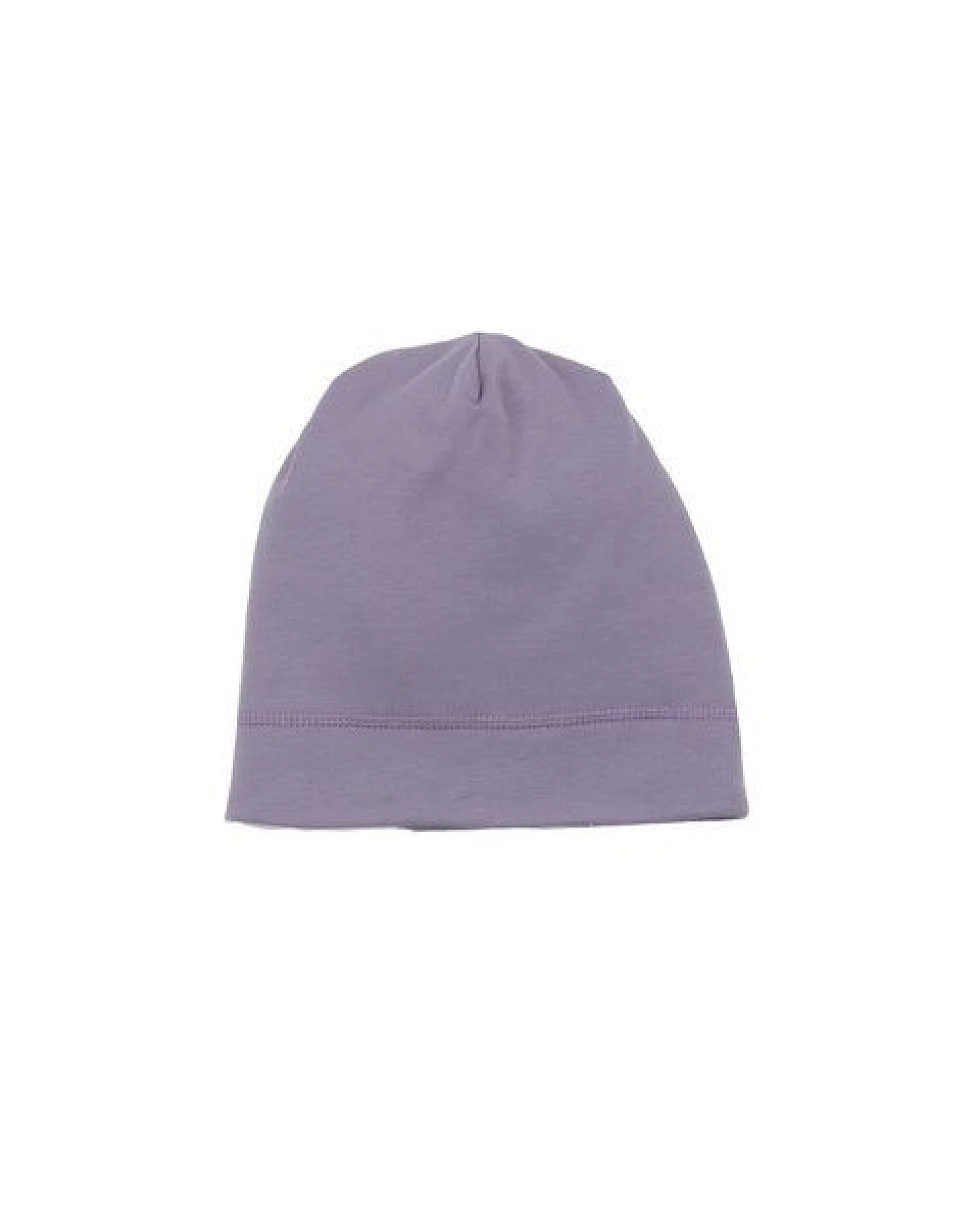 Kinder Beanie GOTS zertifiziert, Bio-Baumwolle, lila, weich & elastisch, bequemer Sitz, Alltag – Walkiddy – Ansicht 2