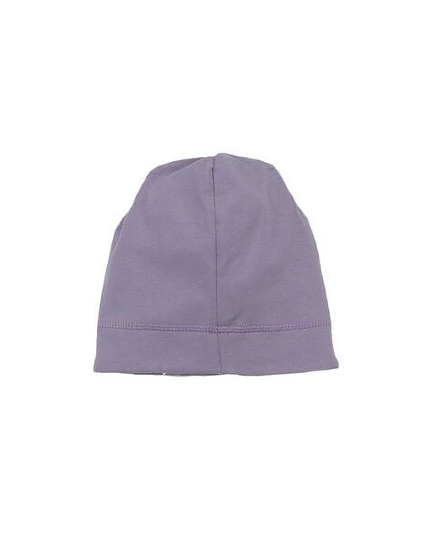 Kinder Beanie GOTS zertifiziert, Bio-Baumwolle, lila, weich & elastisch, bequemer Sitz, Alltag – Walkiddy – Ansicht 3